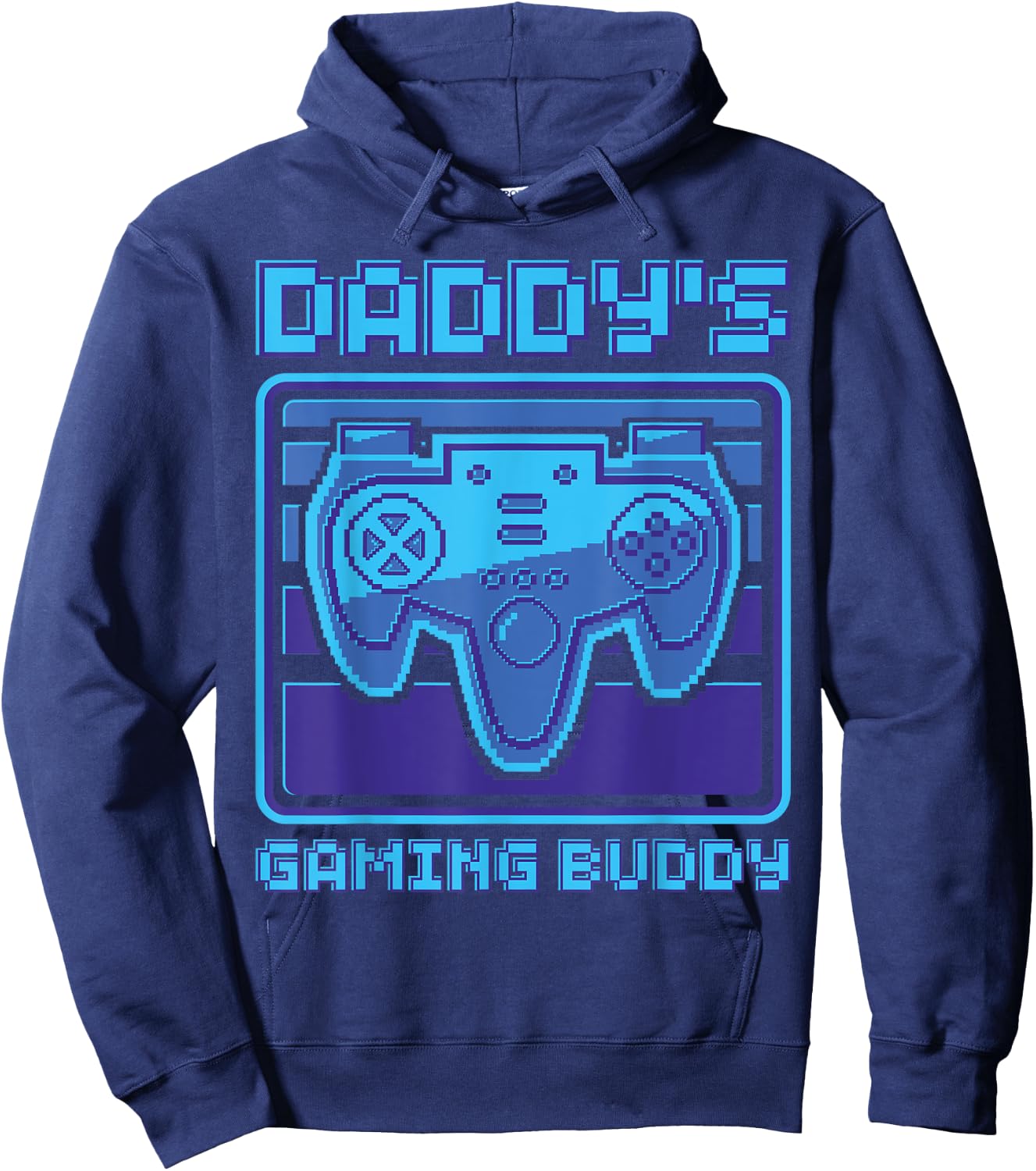 Daddy's Gaming Buddy Gamer Boys Girls Video Game Matching Hoodie - Hoodie | Navy