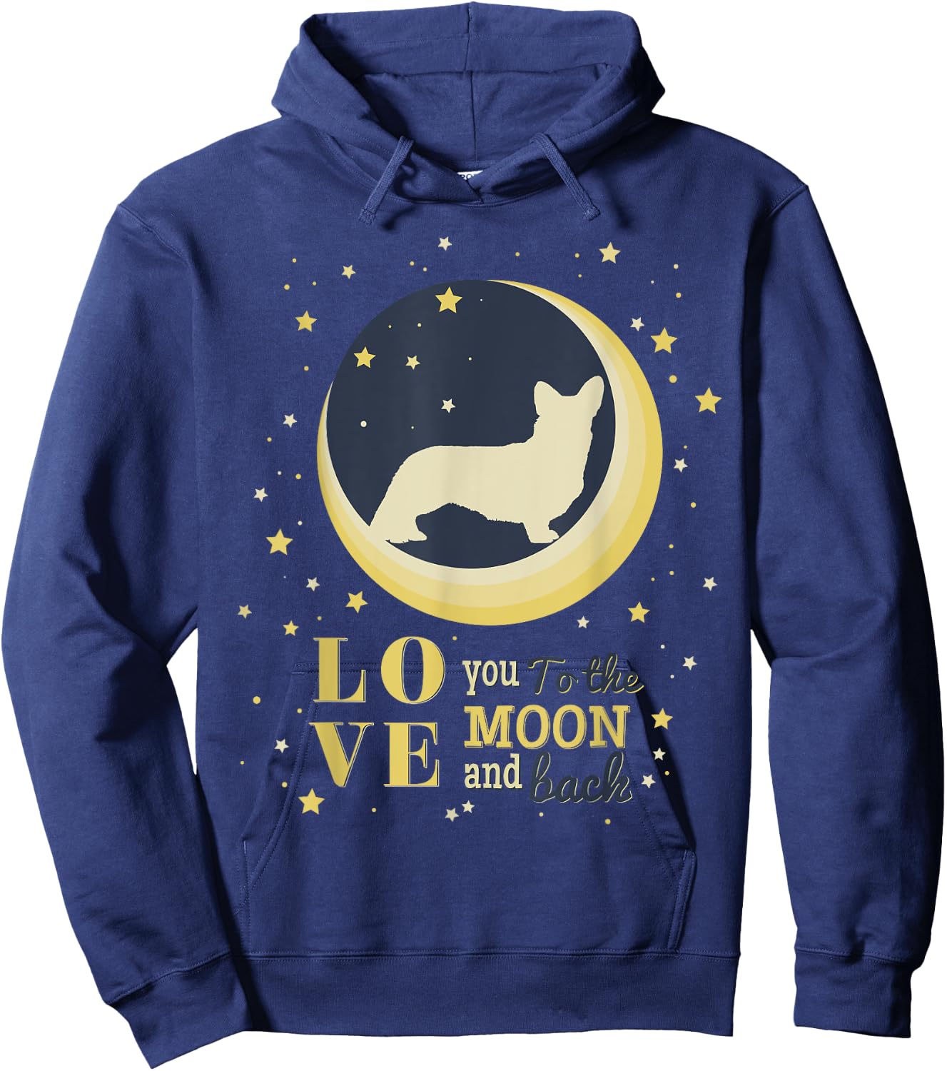 Welsh Corgi Pembroke Welsh Corgi Cardigan Hoodie - Hoodie | Navy