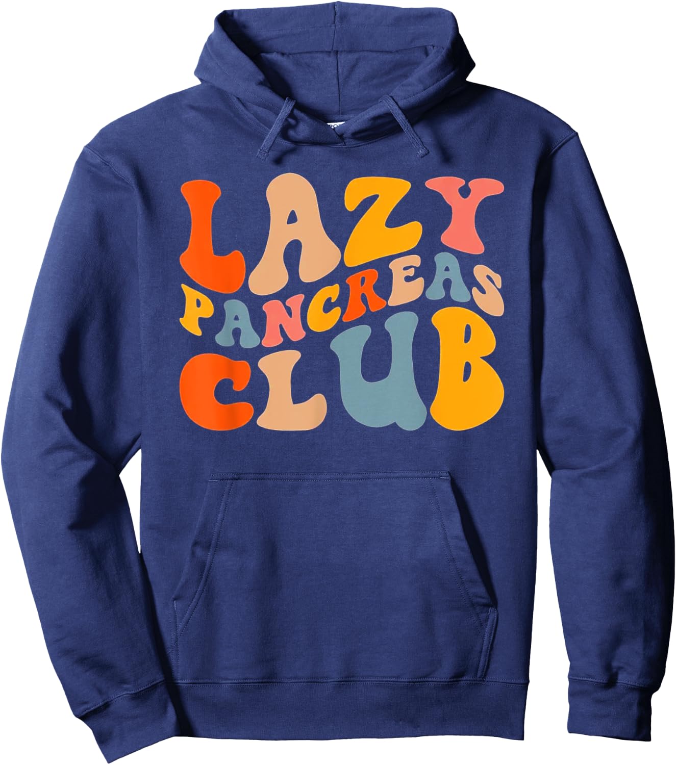 Lazy Pancreas Club Hoodie - Hoodie | Navy