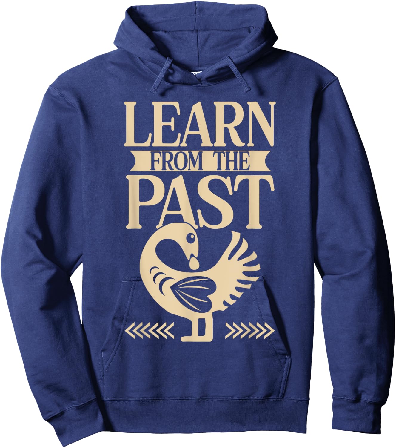 Sankofa Bird Learn From The Past Hoodie - Hoodie | Navy