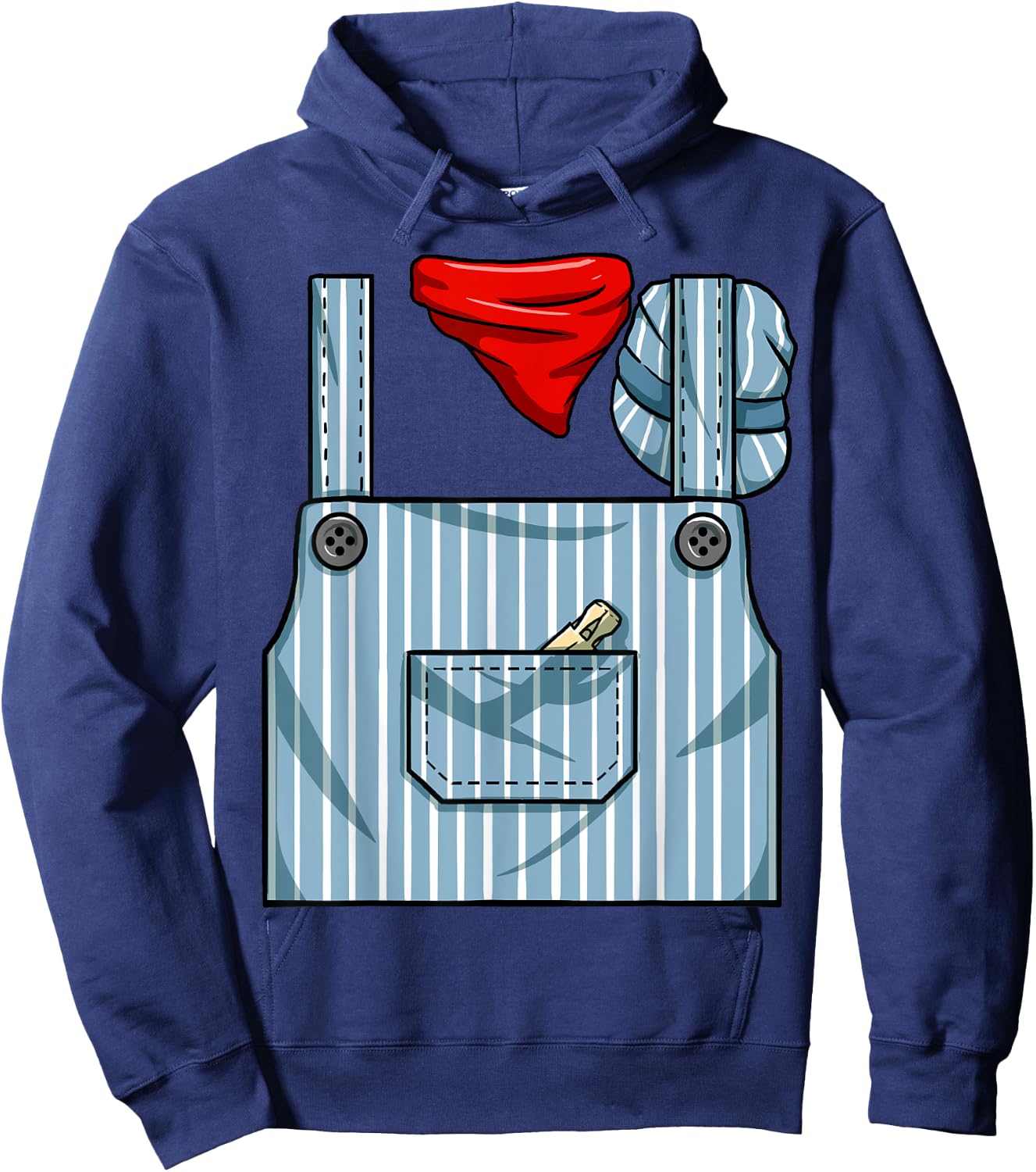 Train Engineer Conductor Costume Halloween Train Engineer Hoodie - Hoodie | Navy