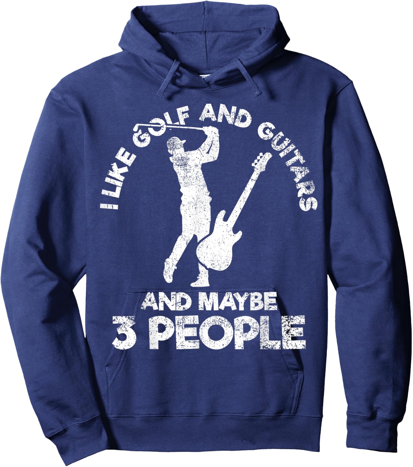 Golf Guitar Golfer Guitarist Hoodie - Hoodie | Navy