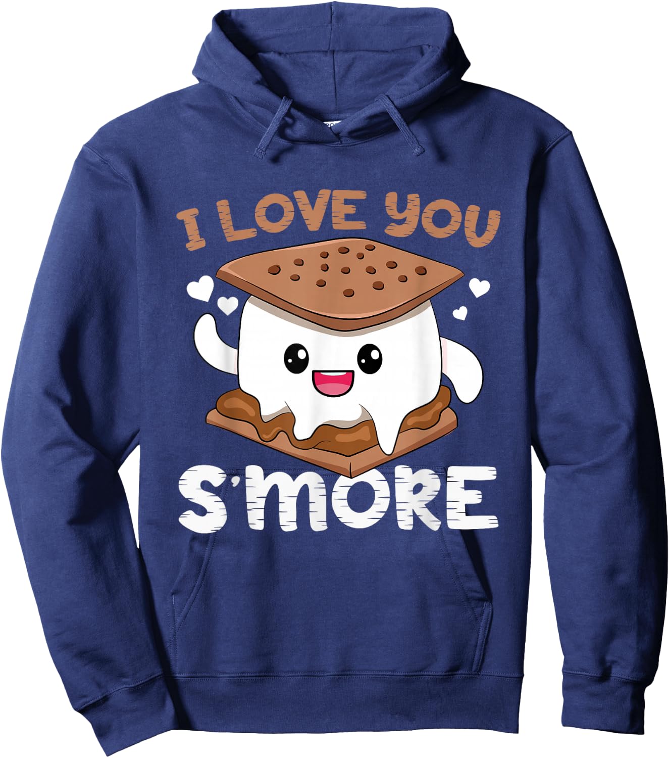 I Love You S'more Toddler Girl Camping Boy Campfire Smores Hoodie - Hoodie | Navy