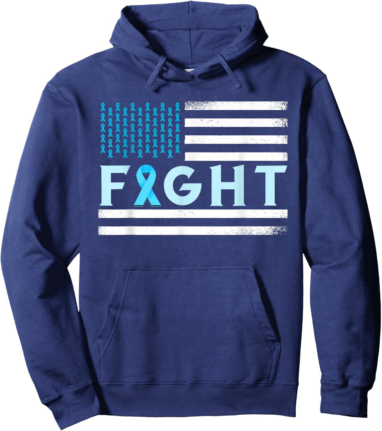 Prostate Cancer America Fight Prostate Cancer Awareness Hoodie - Hoodie | Navy