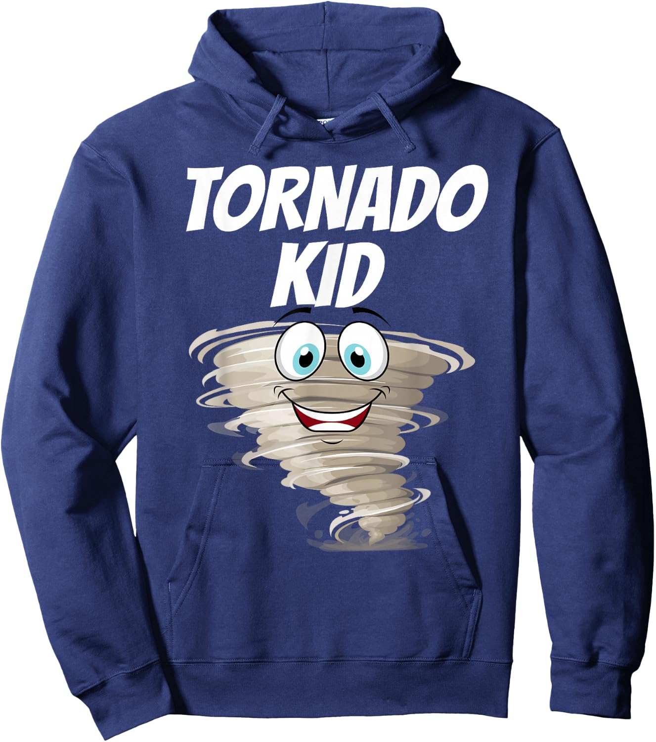Funny Tornado Design For Kids Boys Girls Cyclone Storm Lover Hoodie - Hoodie | Navy