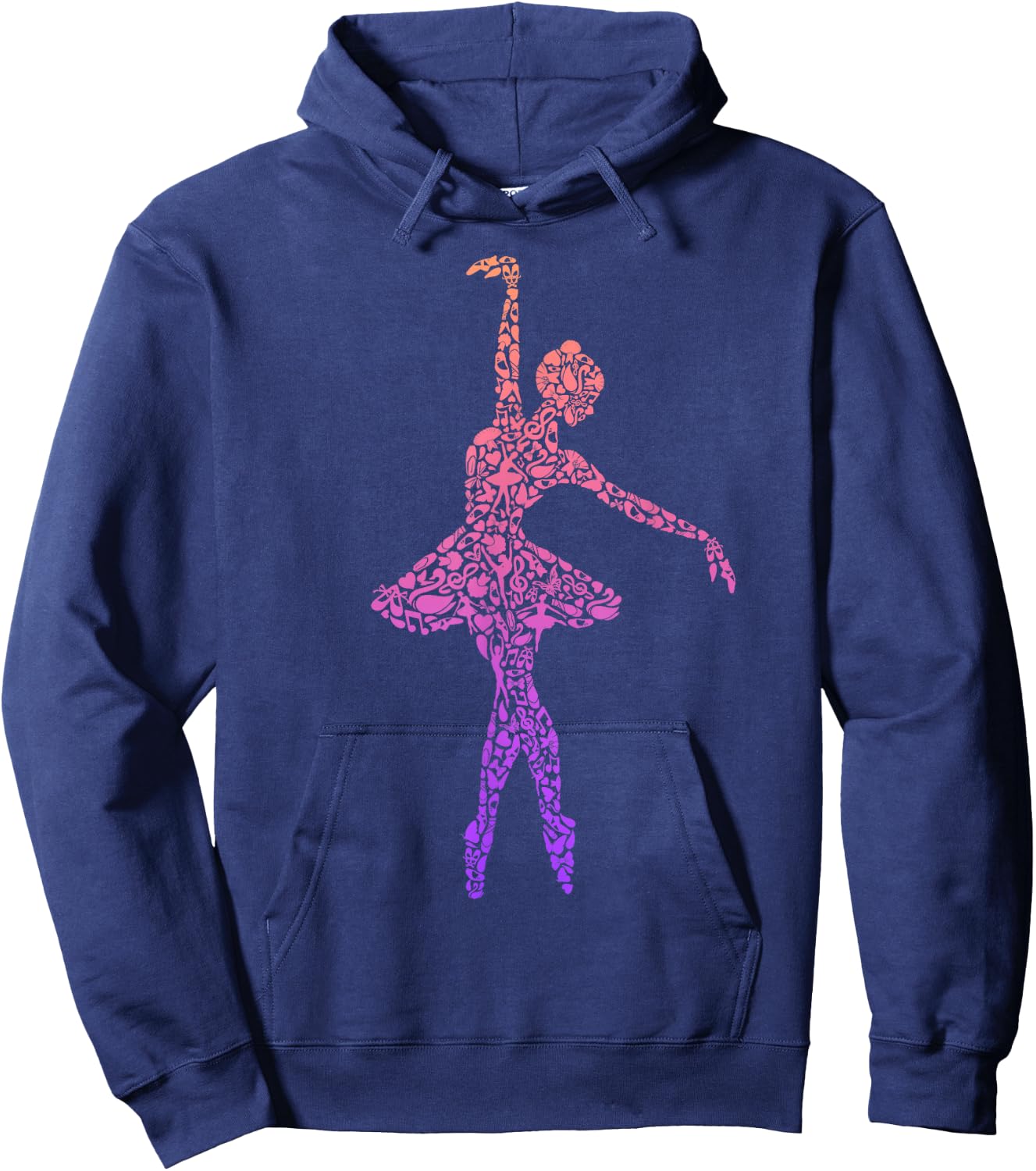 Ballet Ballerinas Women Kids Girls Ballet Dancer Hoodie - Hoodie | Navy