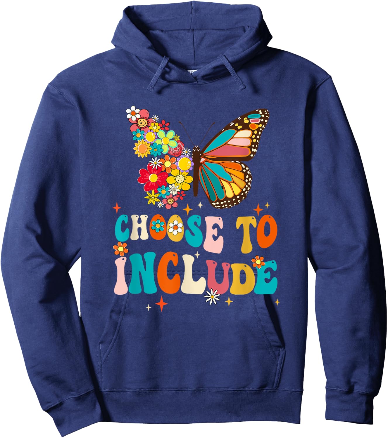 Choose To Include Teacher Special Education Autism Awareness Hoodie - Hoodie | Navy
