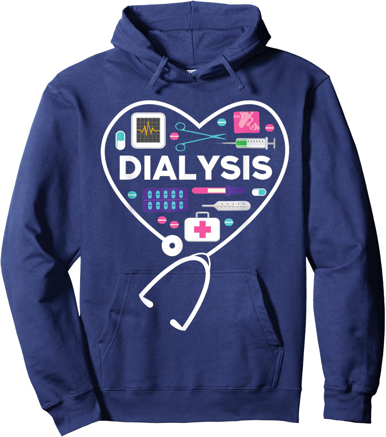 Dialysis Technician Hoodie - Hoodie | Navy
