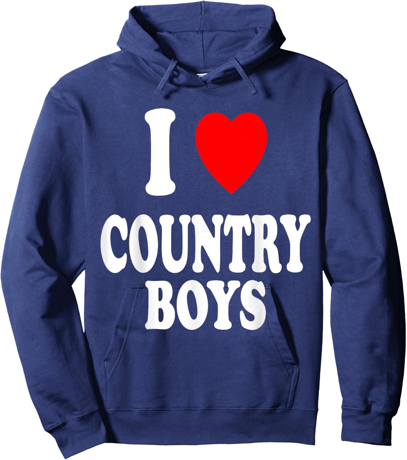I Heart (Love) Country Boys Attraction Southern South Hoodie - Hoodie | Navy