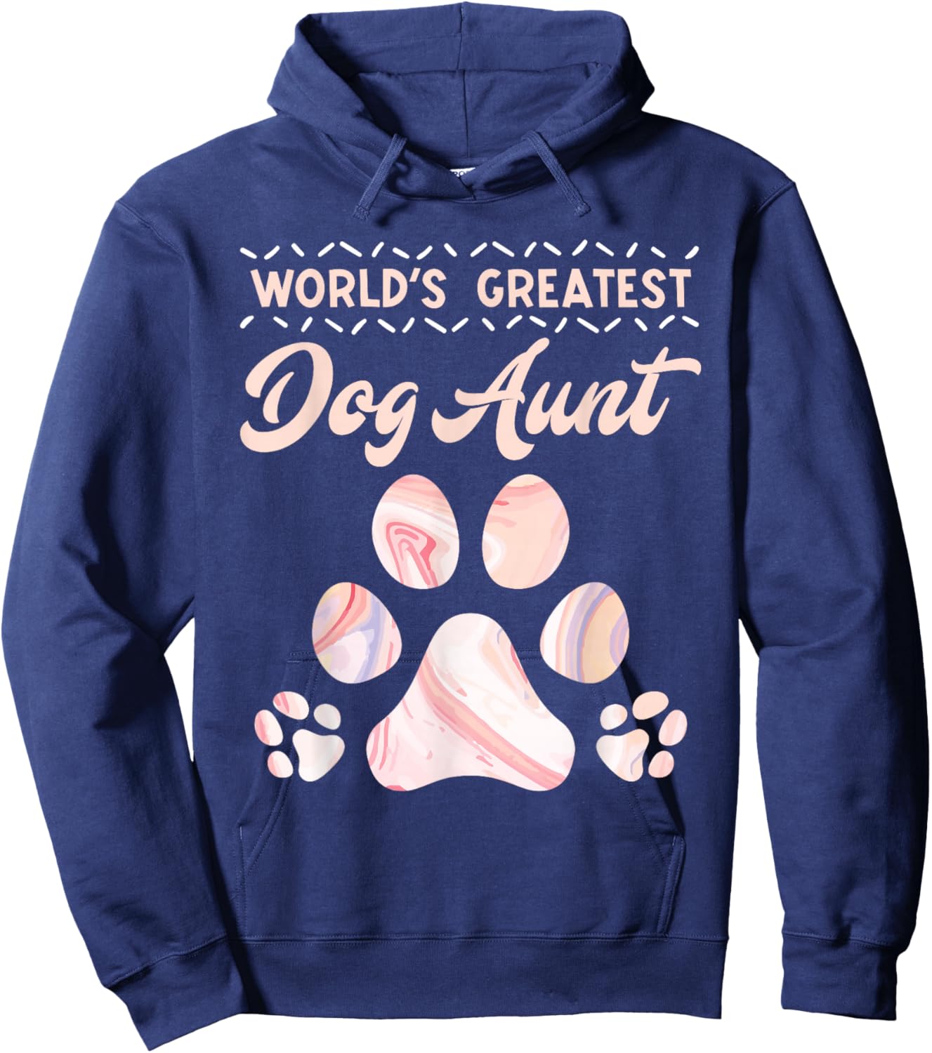 Dog lover Worlds Best Aunt Mother's Day Best aunts Hoodie - Hoodie | Navy