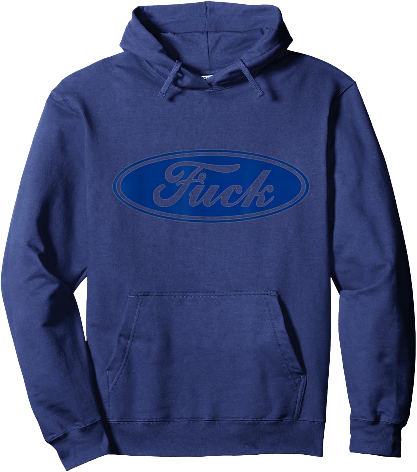 Fuck! Blue Oval Truck Fuck it Lifted Truck Fo Graphic Hoodie - Hoodie | Navy