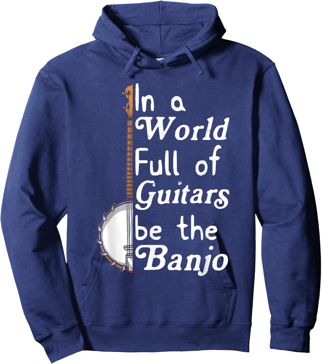Banjo Bluebird Tennesse Mandolin Bluegrass Hoodie - Hoodie | Navy