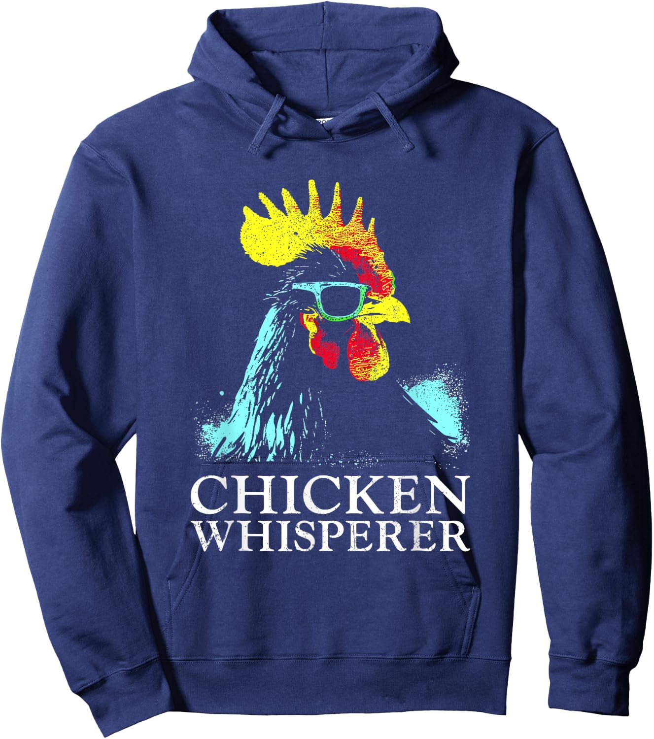 Chicken Whisperer - Vintage Funny Chicken Lover Farmer Hoodie - Hoodie | Navy