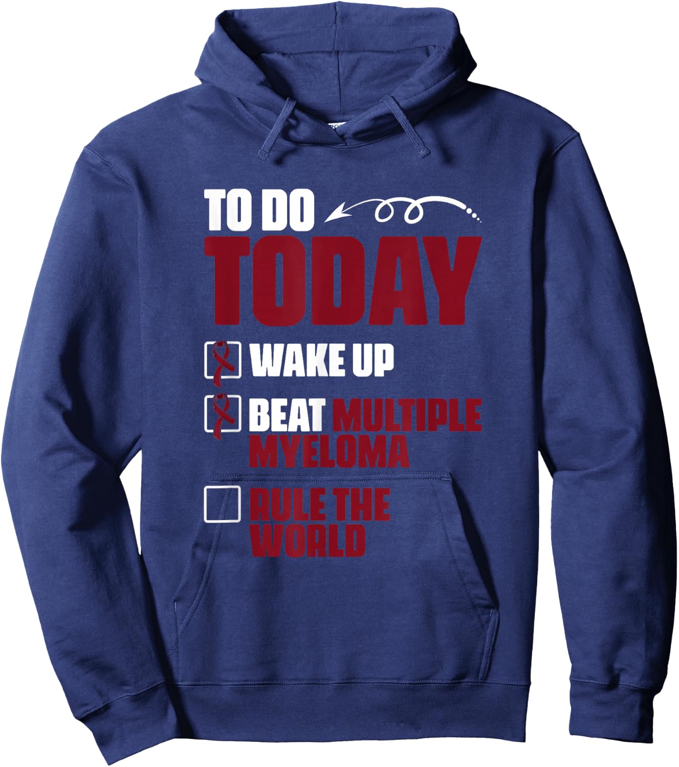 Beat Multiple Myeloma Support Multiple Myeloma Survivor Hoodie - Hoodie | Navy