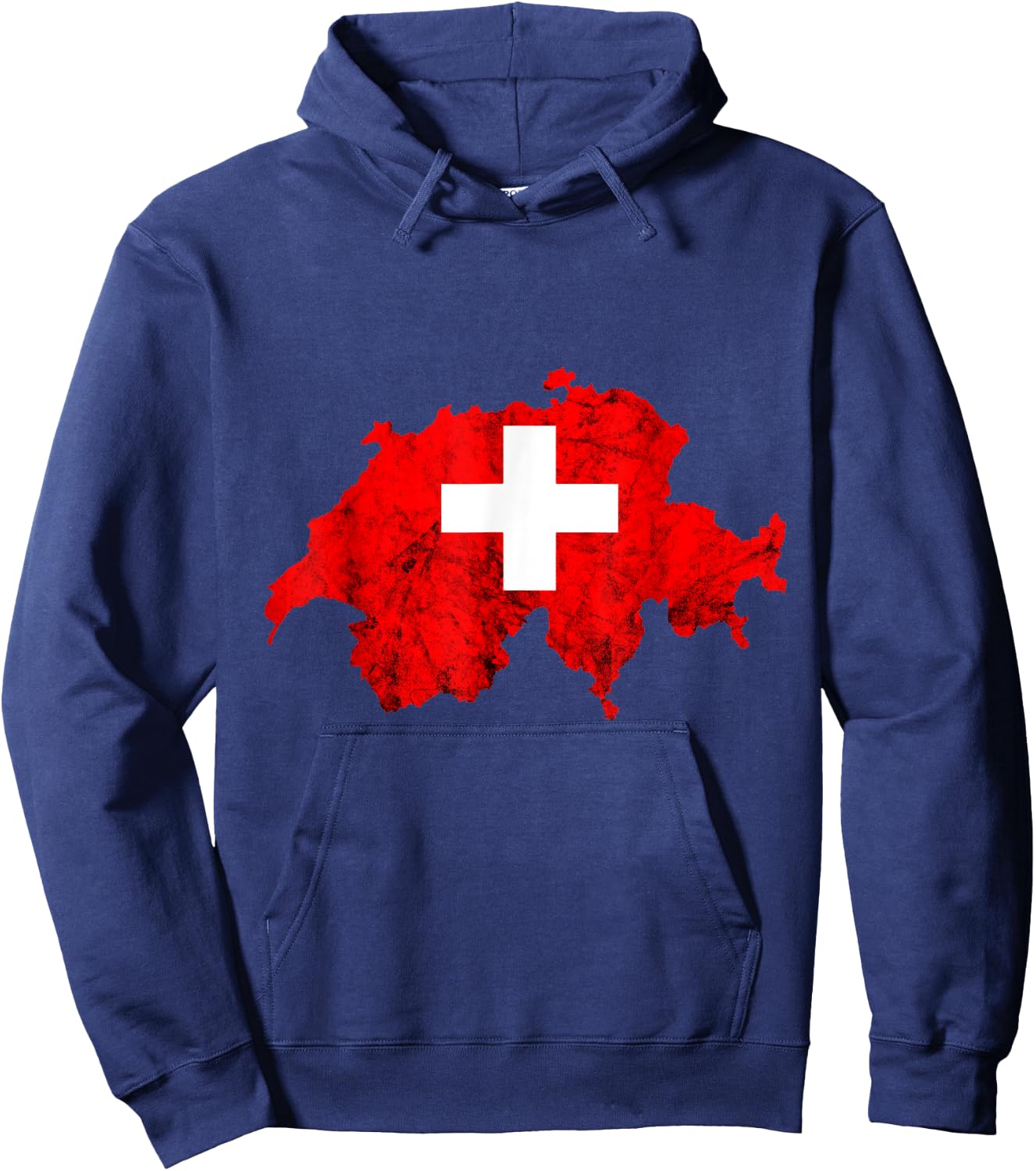 Switzerland Vintage Swiss Flag Map Swiss Pride Schweiz Hoodie - Hoodie | Navy