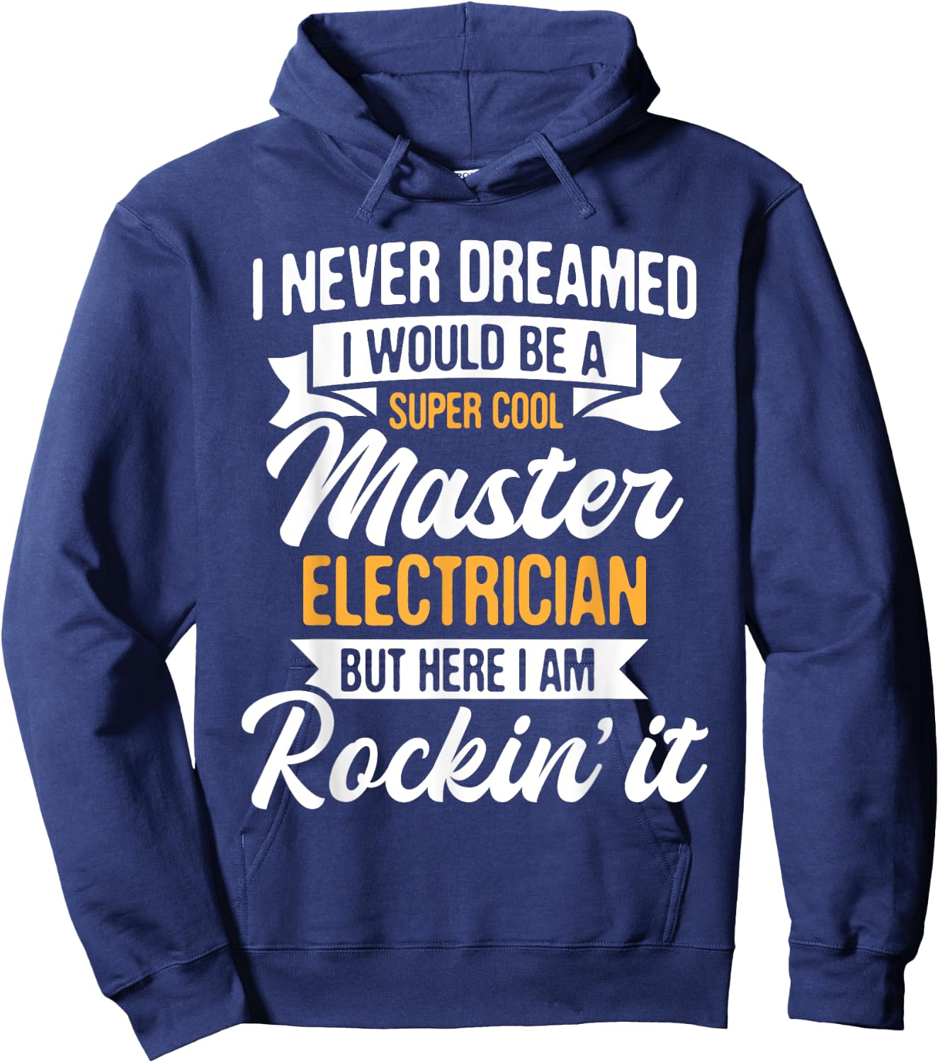 Cool Master Electrician - Electrical Worker Lineman Hoodie - Hoodie | Navy