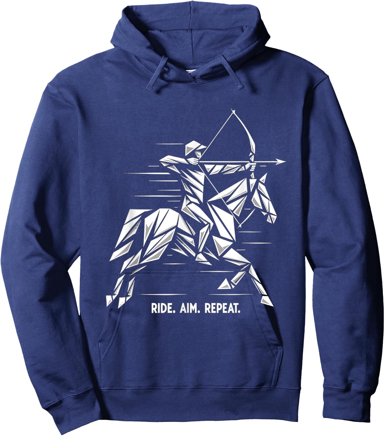 Mounted Archery Retro Horse Archer Competition Hoodie - Hoodie | Navy
