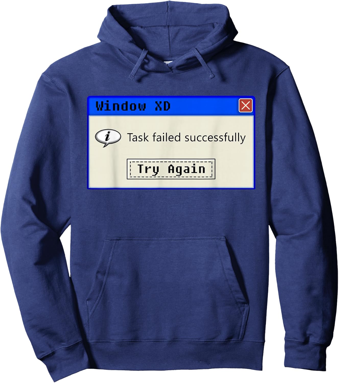 Task Failed Successfully - Nerdy Vintage Programming IT Hoodie - Hoodie | Navy