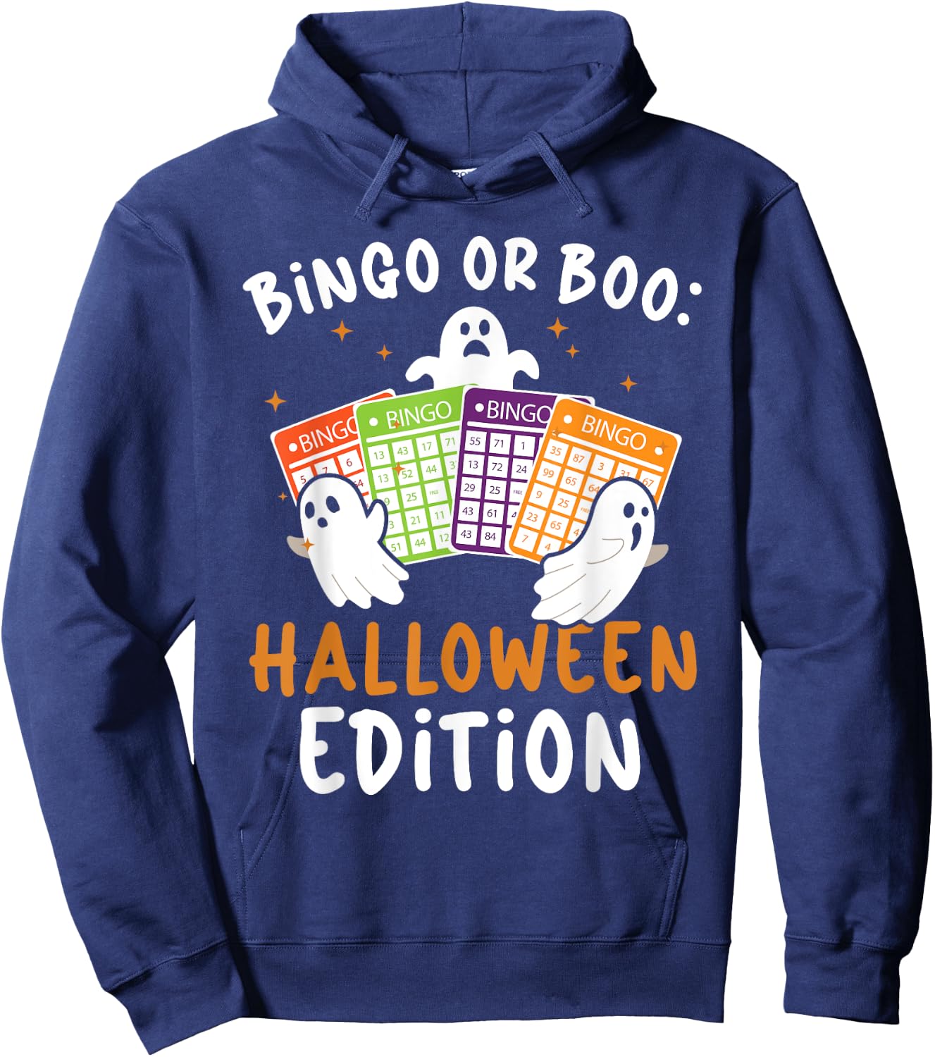 Bingo Halloween Trick Or Treat Bingo Player Bingo Caller Hoodie - Hoodie | Navy