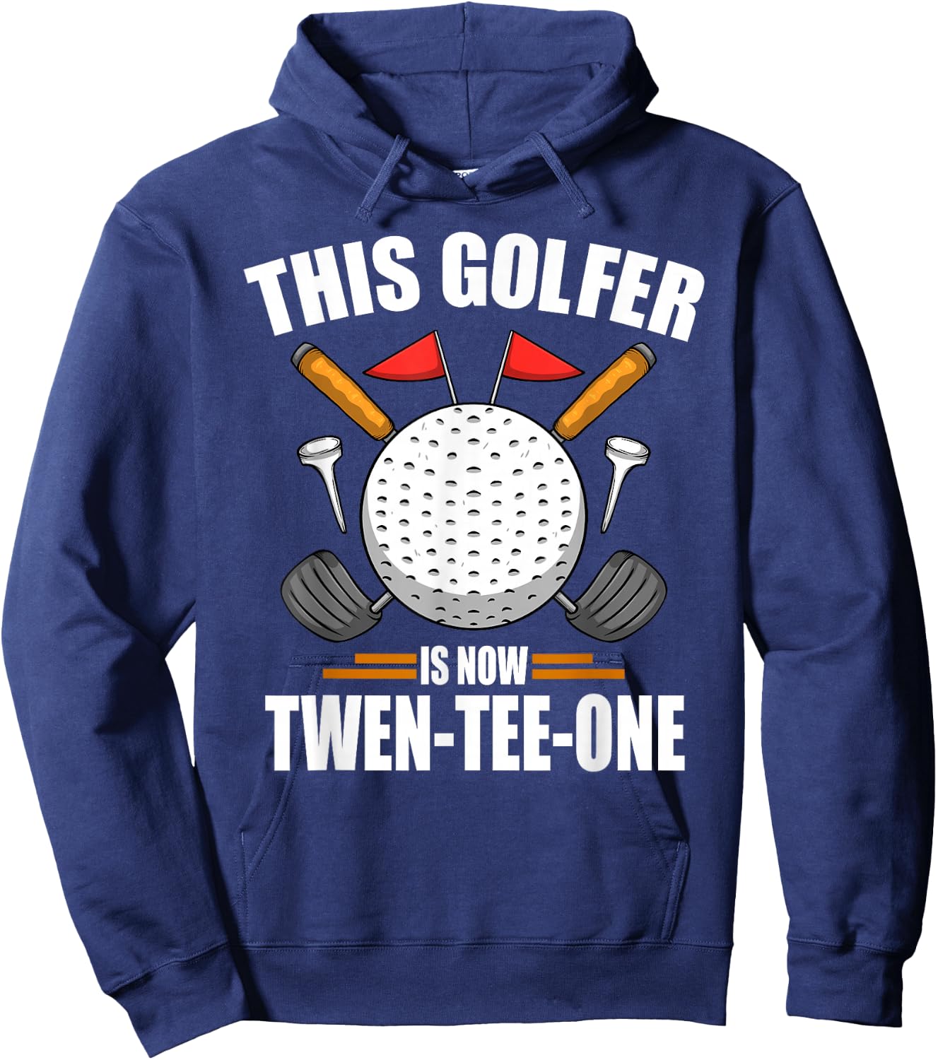 Birthday Golf Shirts 21st Year Old Golfer Golfing Hoodie - Hoodie | Navy