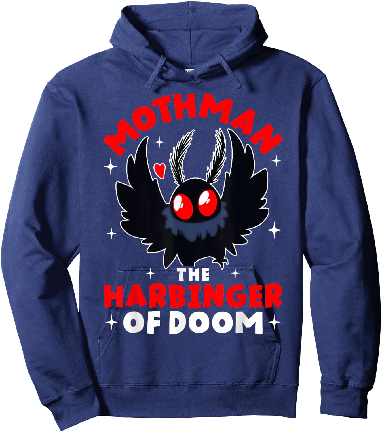 Mothman The Harbinger of Doom Cryptid Cryptozoology Hoodie - Hoodie | Navy