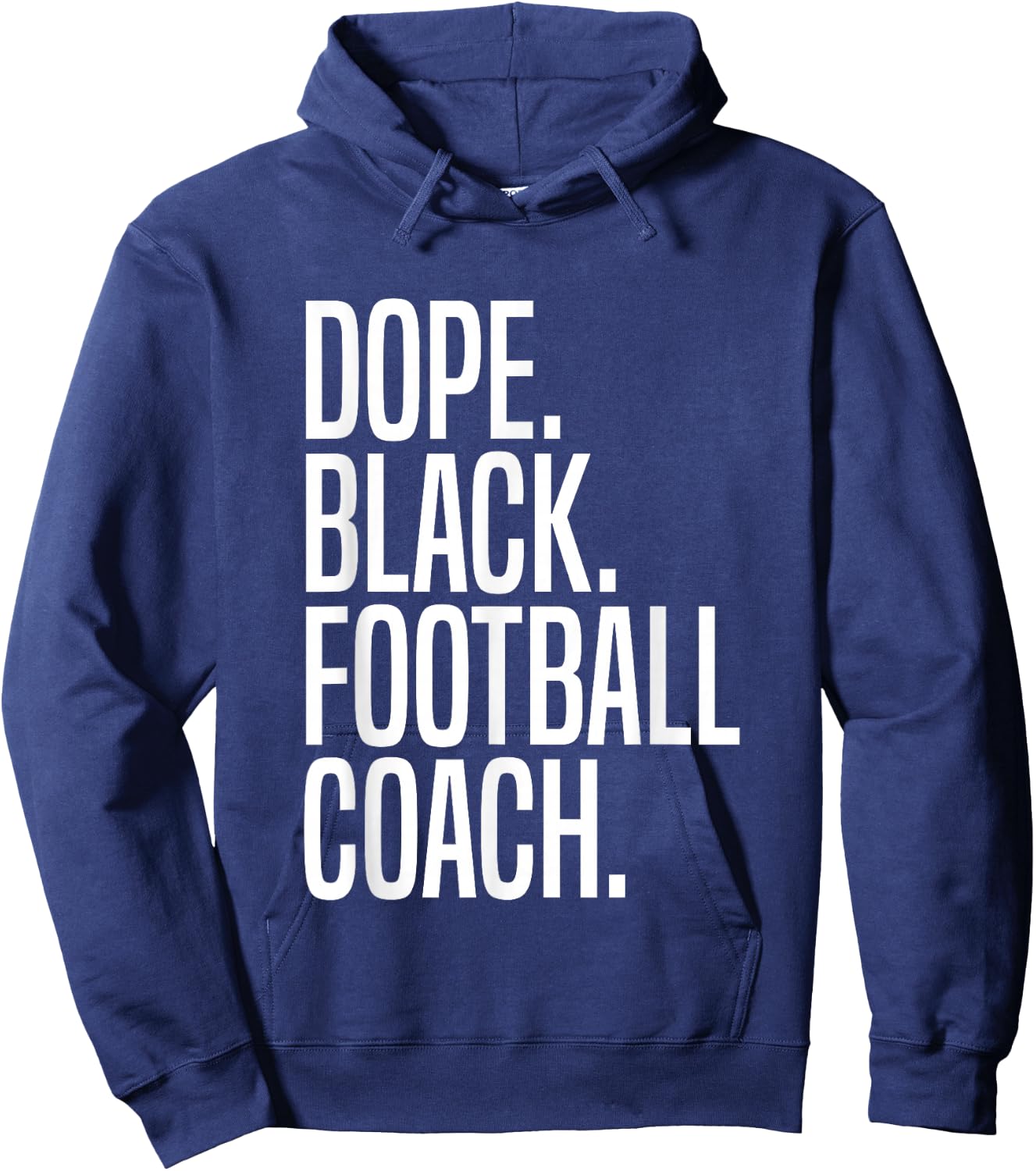 Dope Black Football Coach Hoodie - Hoodie | Navy