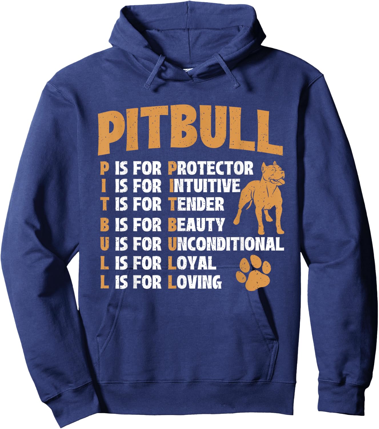 Pitbull - Pittie Lover Dog Lover Pet Owner Breeder Men Women Kids Hoodie - Hoodie | Navy