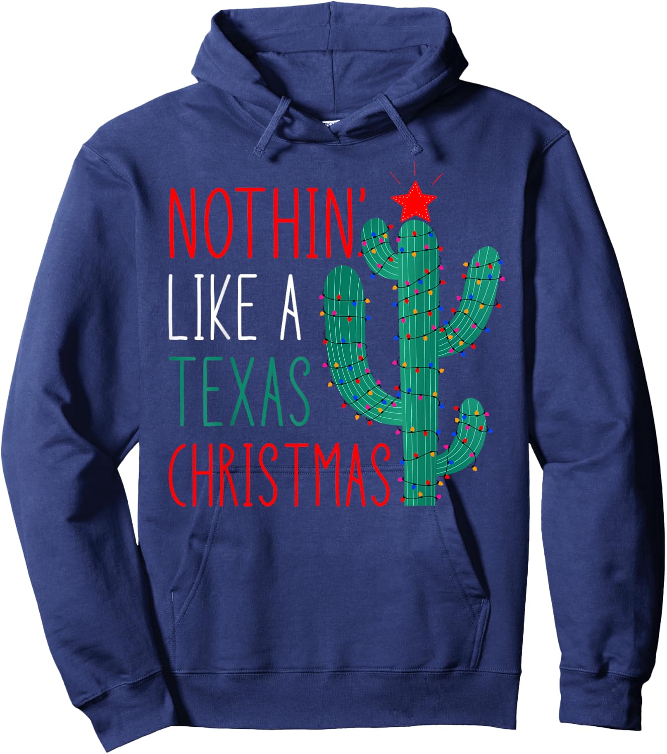 Cute Texas Christmas 2021 Family Matching Adult Black Short Sleeve Hoodie - Hoodie | Navy