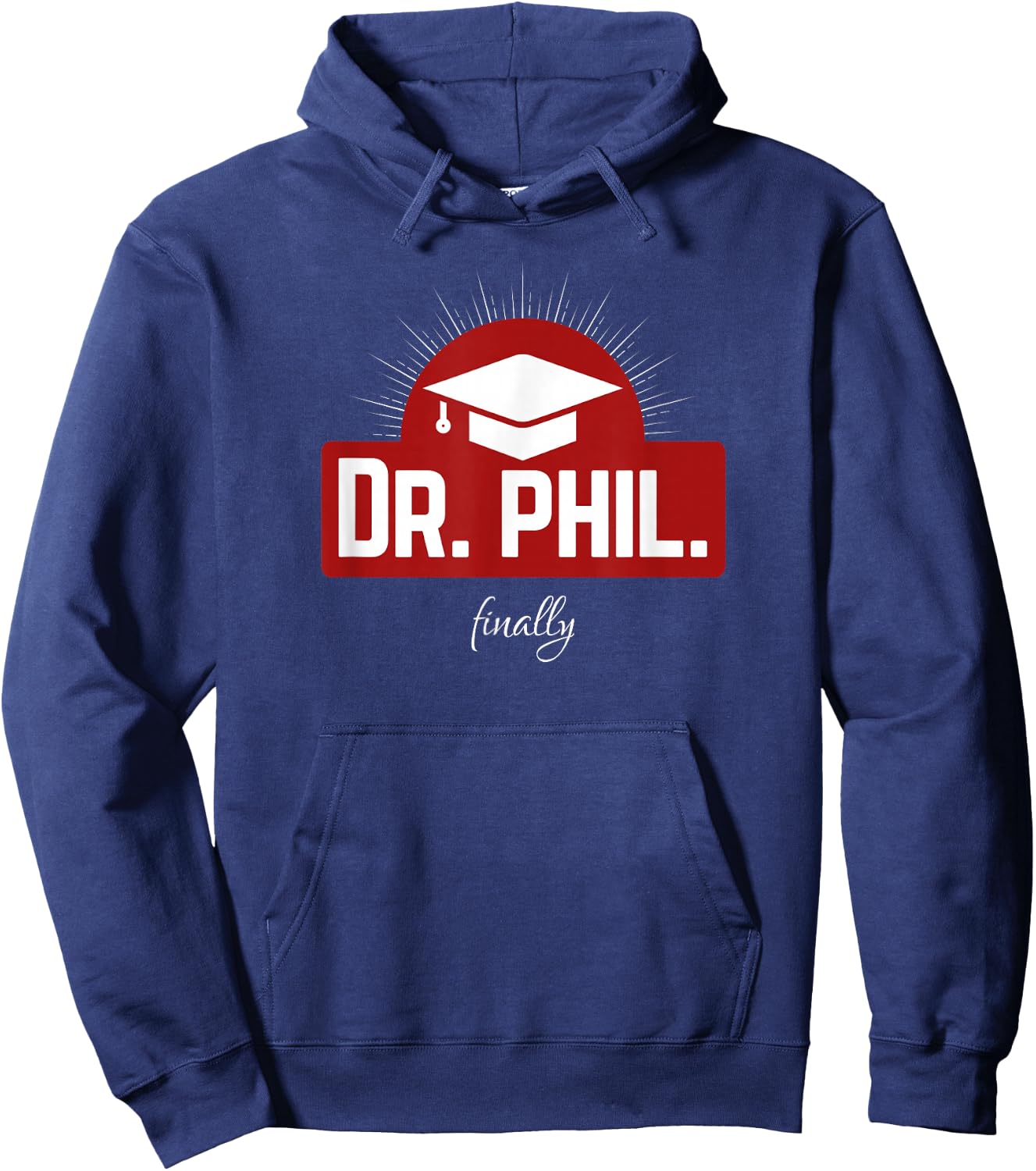 Dr. phil. finally - Finally Doctorate Hoodie - Hoodie | Navy