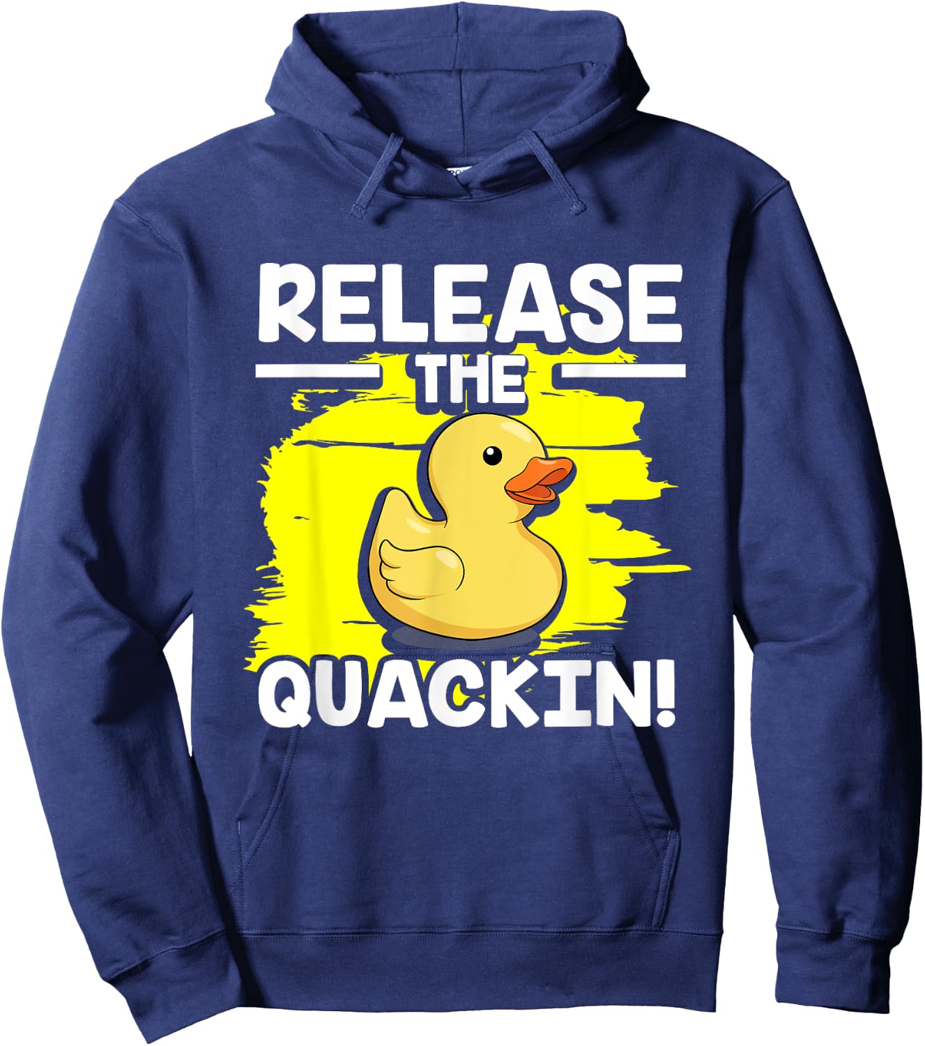 Yellow Rubber Duck - Release The Quackin! Hoodie - Hoodie | Navy
