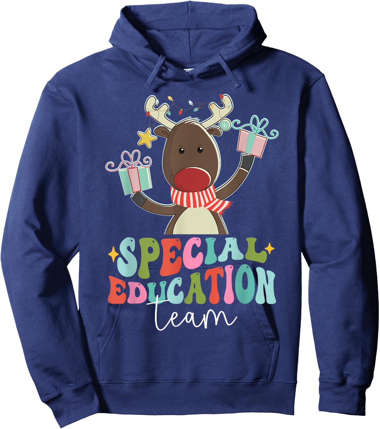 SPED Squad Special Education Teacher Autism Christmas Women Hoodie - Hoodie | Navy