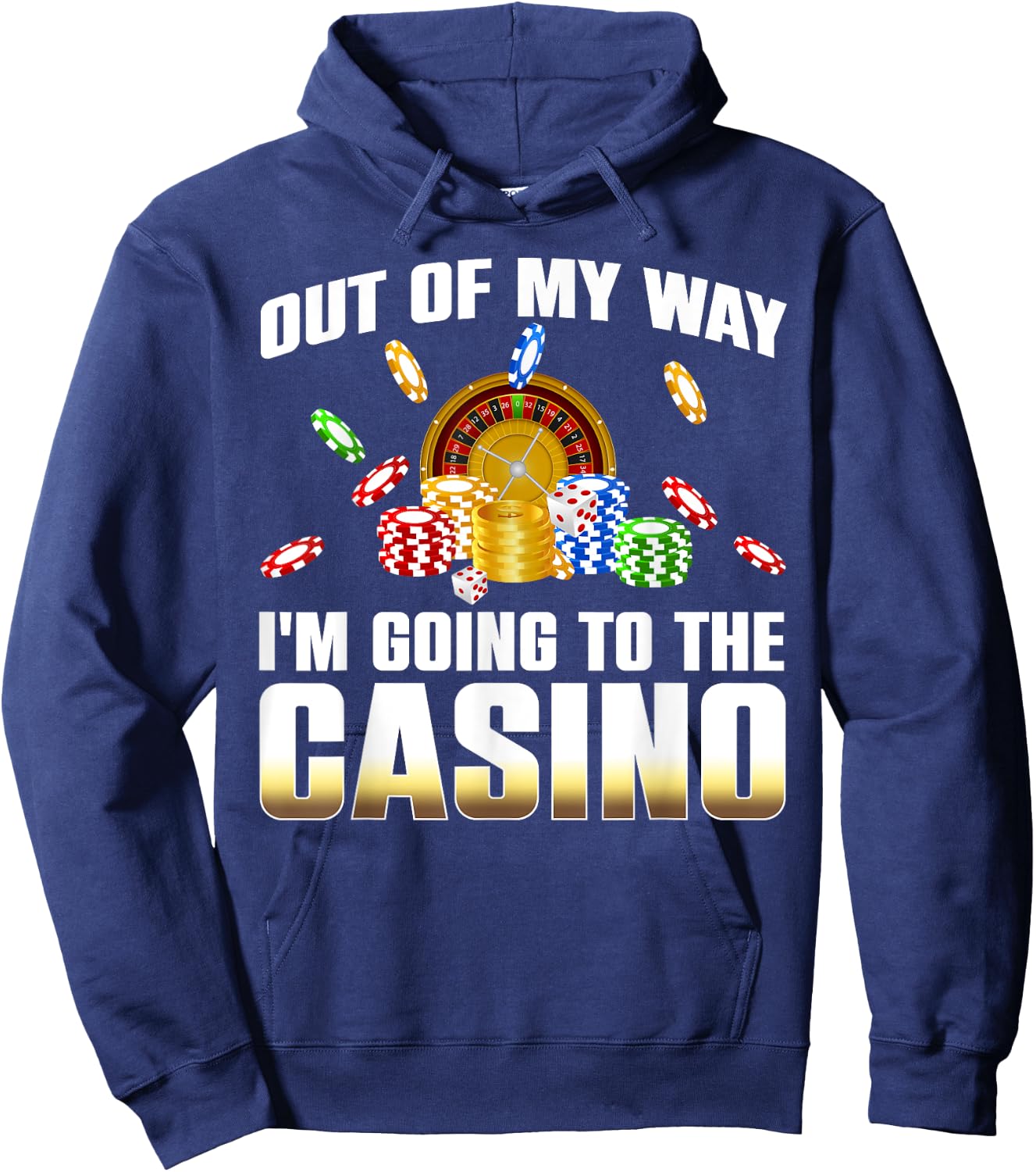 Cool Casino Women Las Vegas Gamblers Poker Player Hoodie - Hoodie | Navy