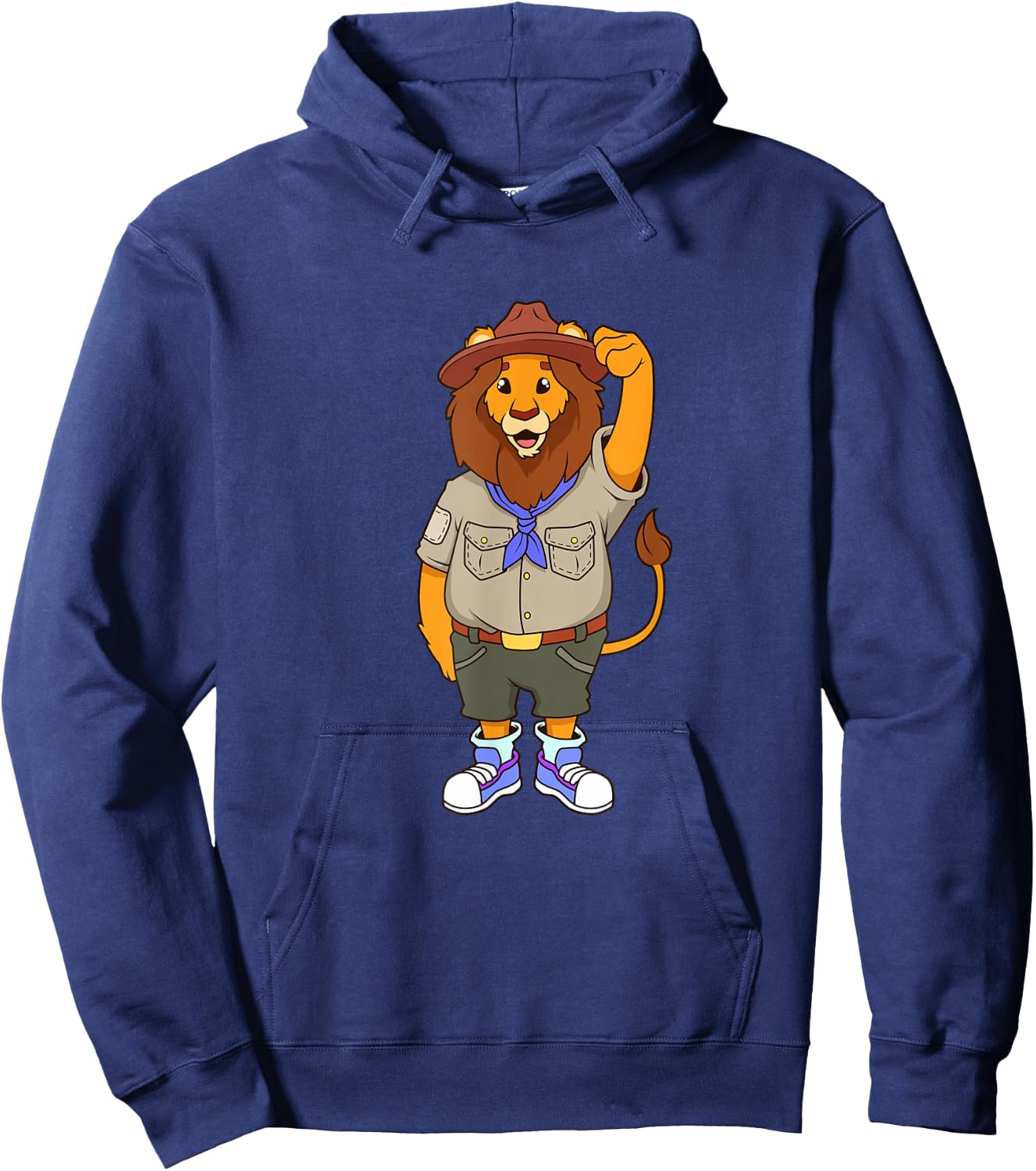 Cartoon Lion is Scout Hoodie - Hoodie | Navy