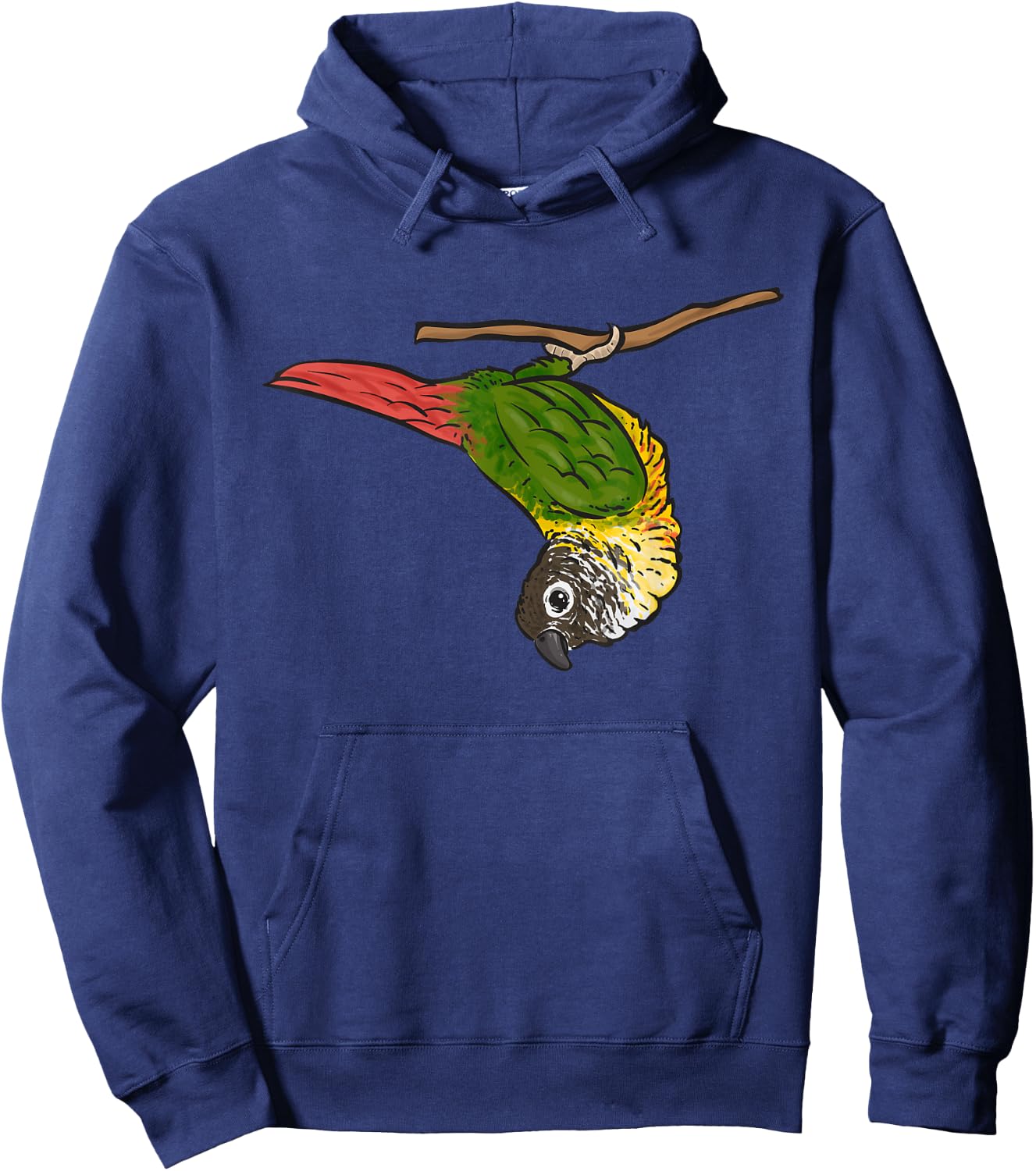 Green Cheek Conure Parrot Bird Conure Hoodie - Hoodie | Navy