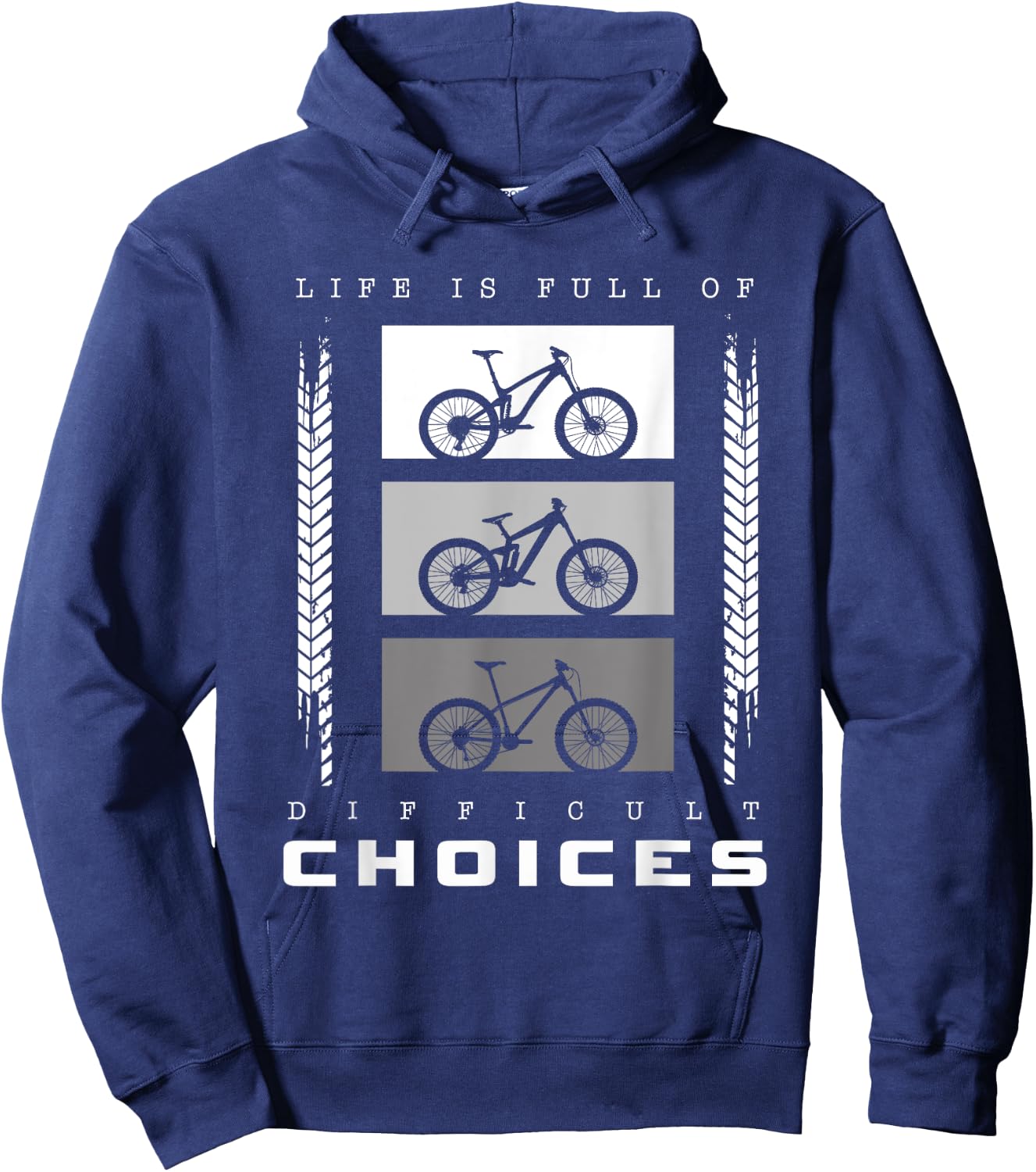 MTB Mountain Bike Apparel - MTB Mountain Bike Hoodie - Hoodie | Navy