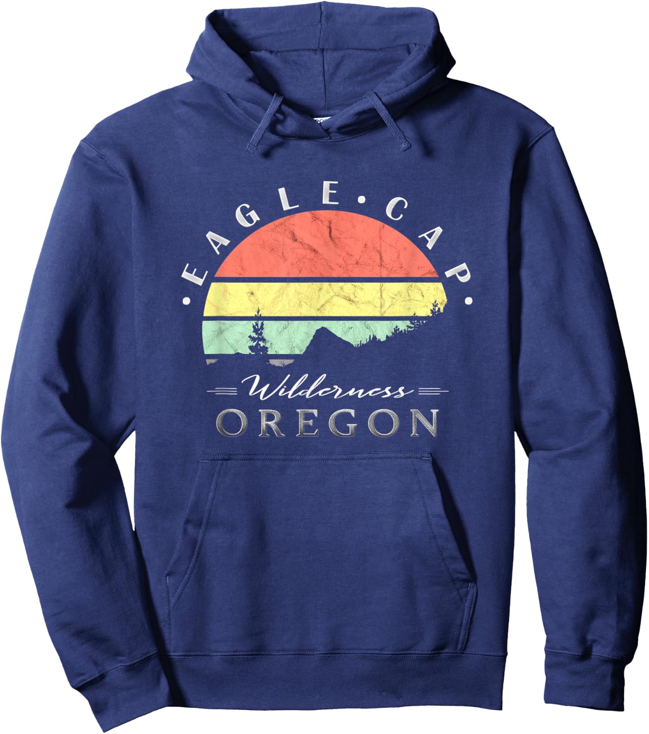 Eagle Cap Wilderness Oregon Hoodie - Hoodie | Navy