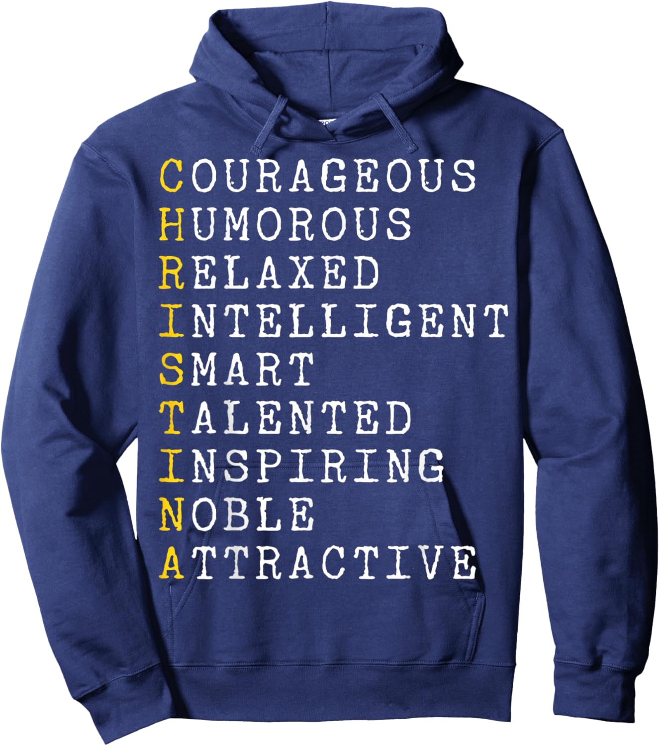 Christina Personalized, Christina Name, Girl Woman Christina Hoodie - Hoodie | Navy