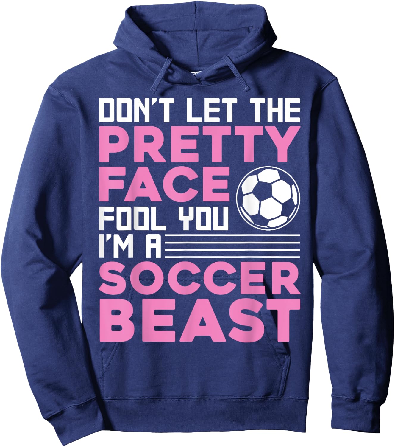 Cool Soccer Teen Girls Soccer Lover Player Sports Hoodie - Hoodie | Navy