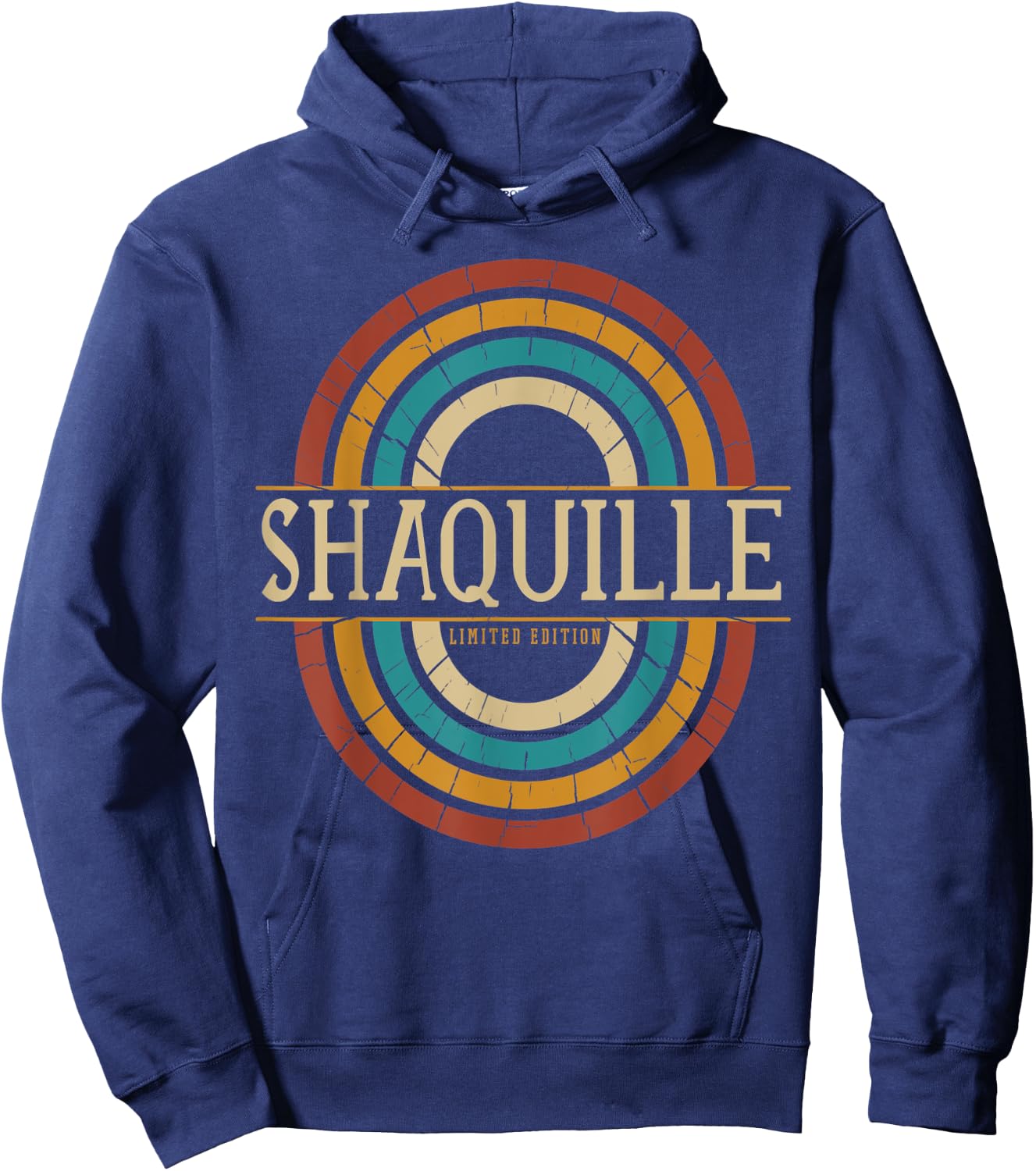 Shaquille Name Personalized Men Boys Vintage Appreciation Hoodie - Hoodie | Navy