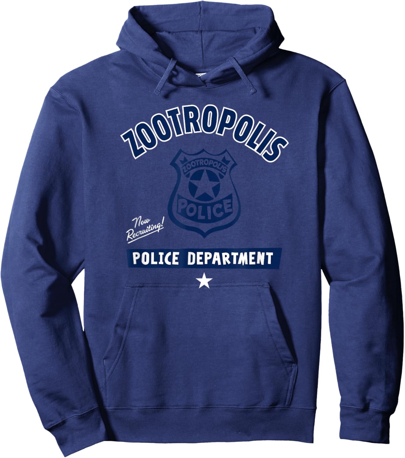 Disney Zootopia Vintage Zootropolis Police Department Badge Hoodie - Hoodie | Navy