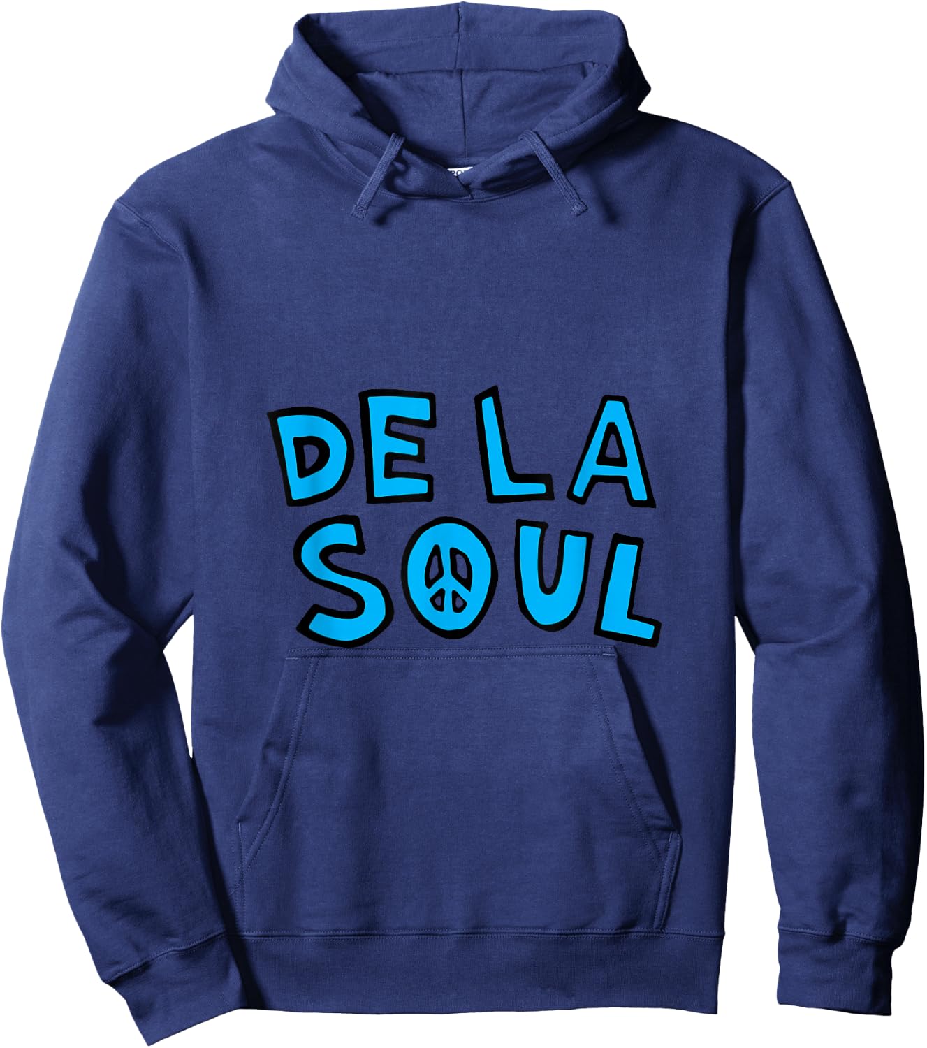 De La Soul "3 Feet High & Rising" Logo Hoodie - Hoodie | Navy