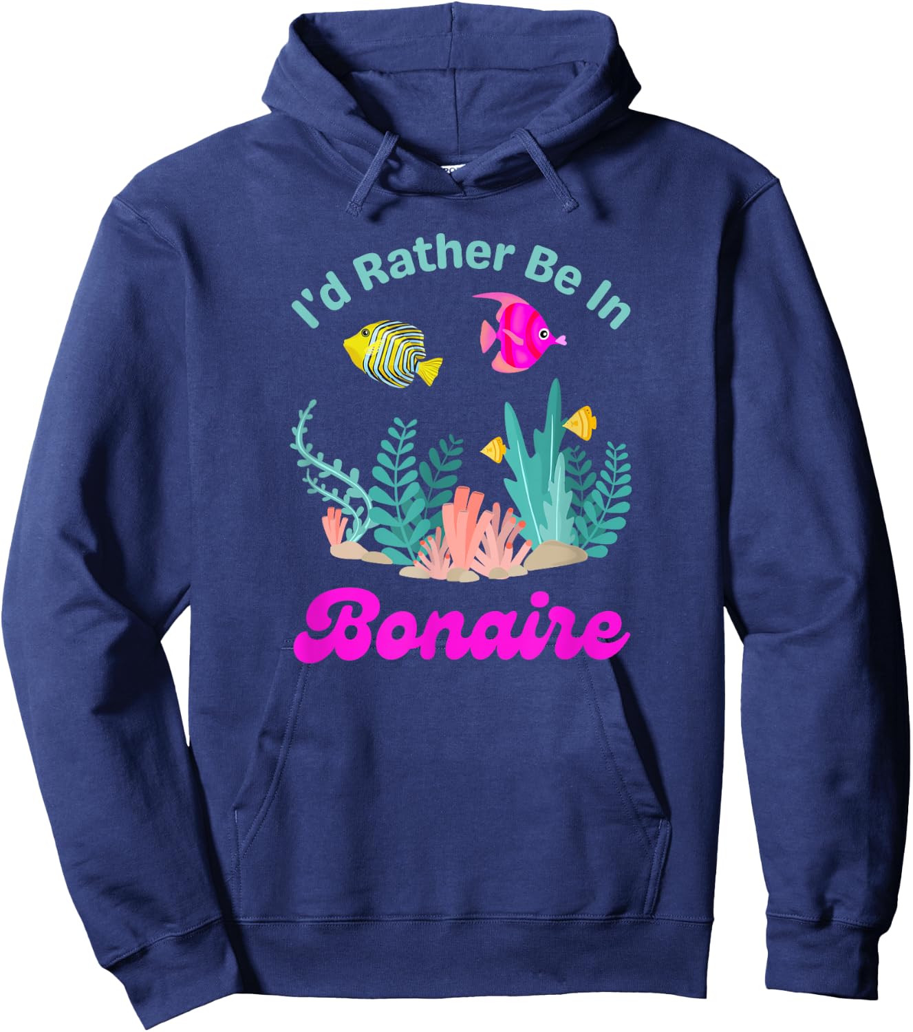 Bonaire Beach Vacation Scuba Diving Snorkeling Women's Hoodie - Hoodie | Navy