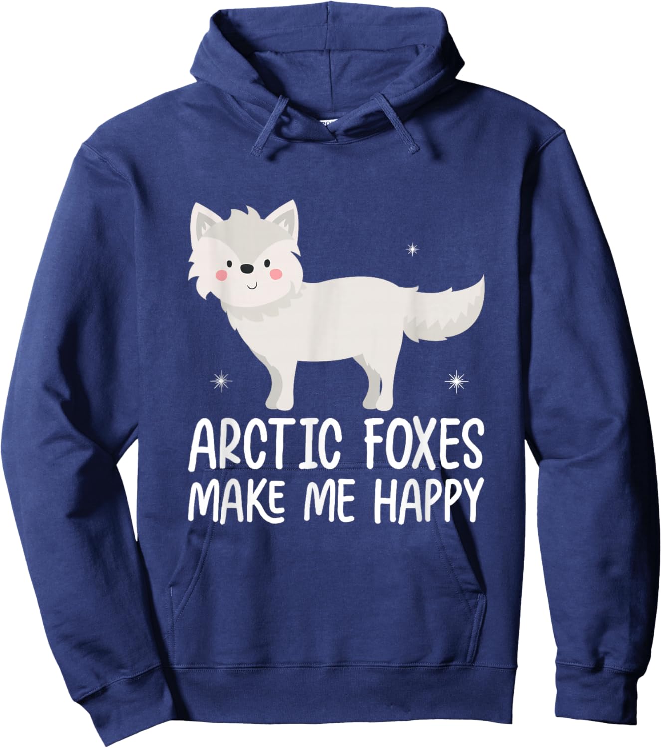 Arctic Fox Artic Animals Cute Artic Fox Lover Pajamas Hoodie - Hoodie | Navy