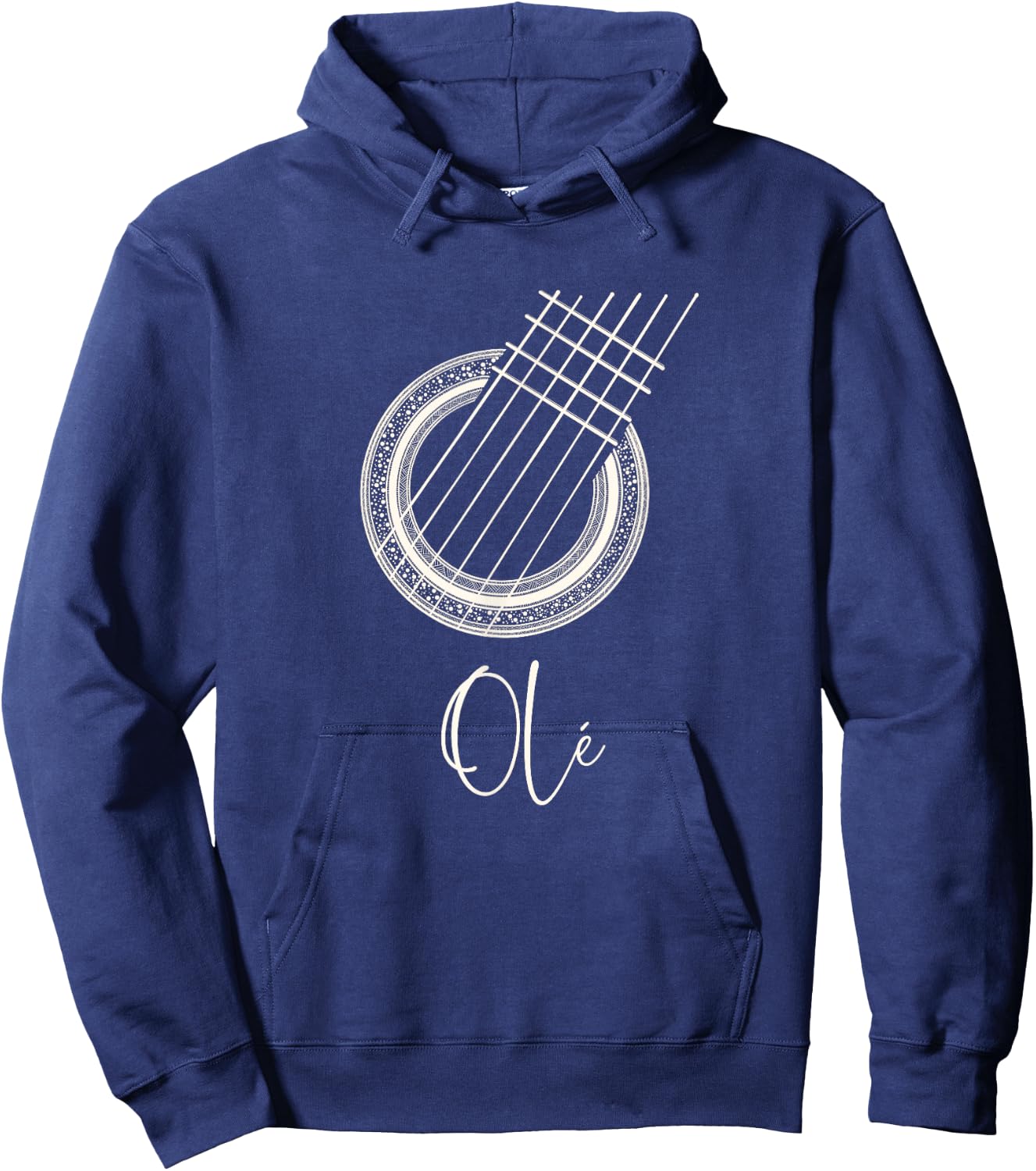 Ole Spanish Flamenco Guitar Hoodie - Hoodie | Navy