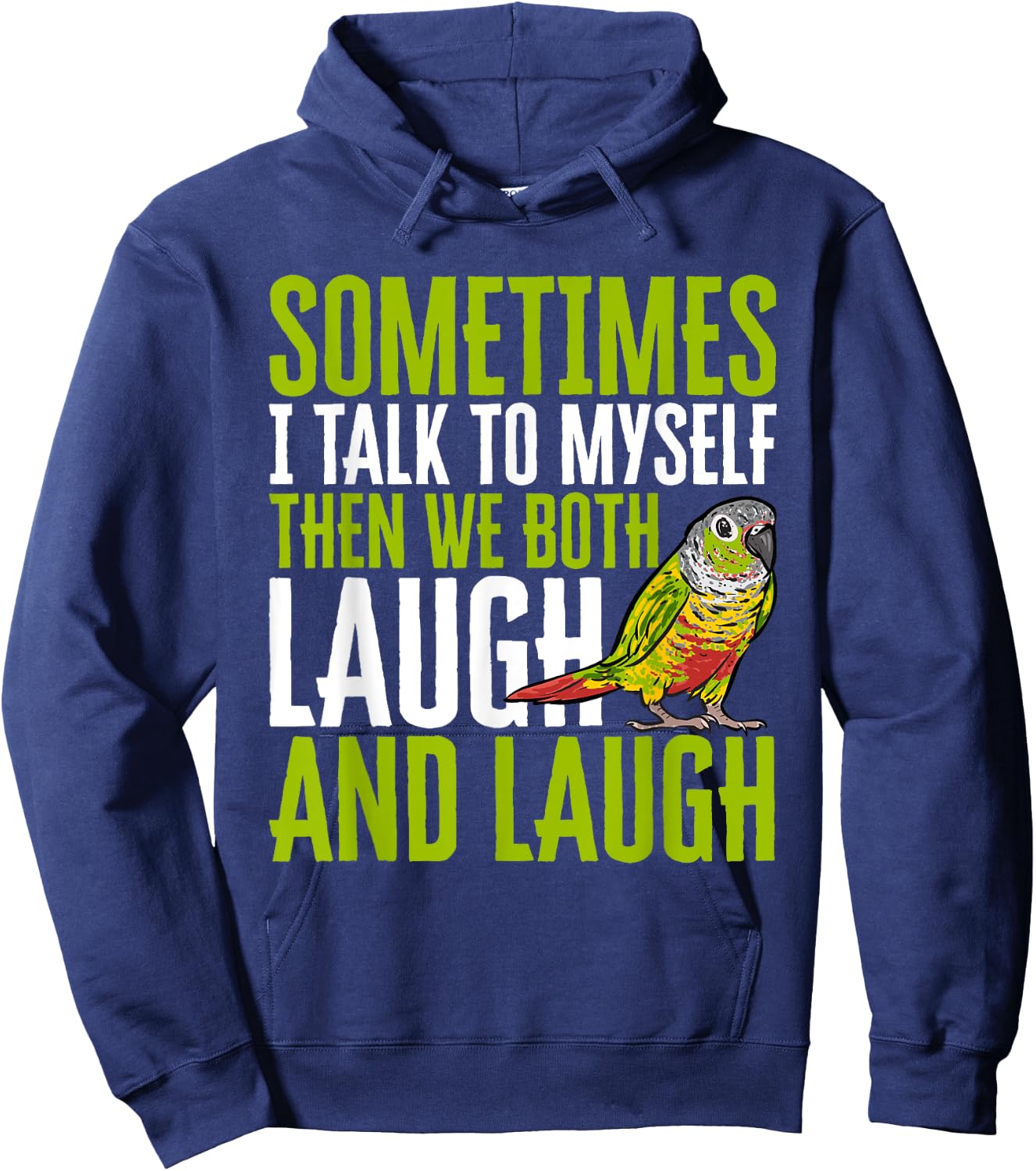 Green Cheek Conure Parrot Bird Conure Hoodie - Hoodie | Navy