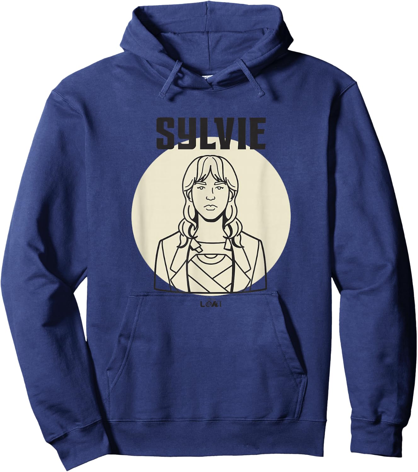 Marvel Loki Sylvie Variant Spotlight Line Art Portrait Hoodie - Hoodie | Navy