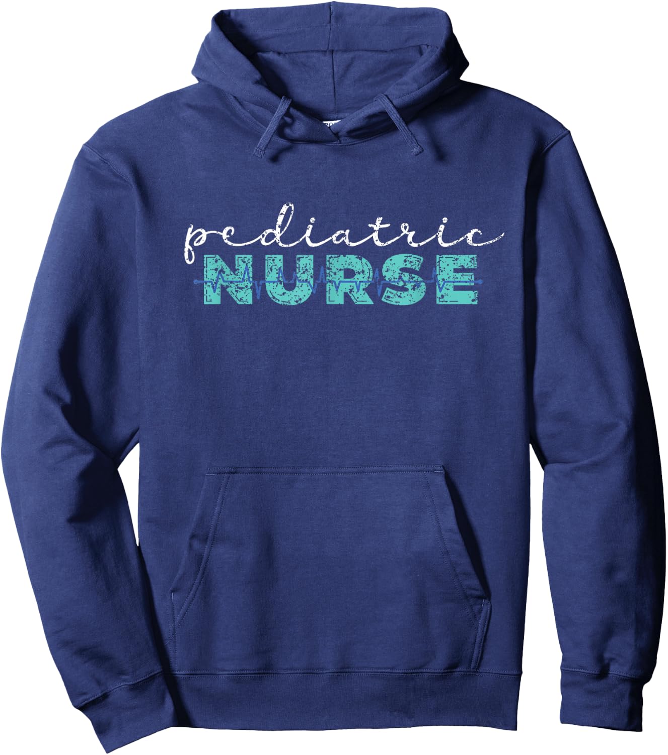 Pediatrics Nicu Pediatric Nurse Nurses Job - Women's Black Short Sleeve Letter Print - Pediatric Nursing Design, Lace Embellishment - Small Hoodie - Hoodie | Navy