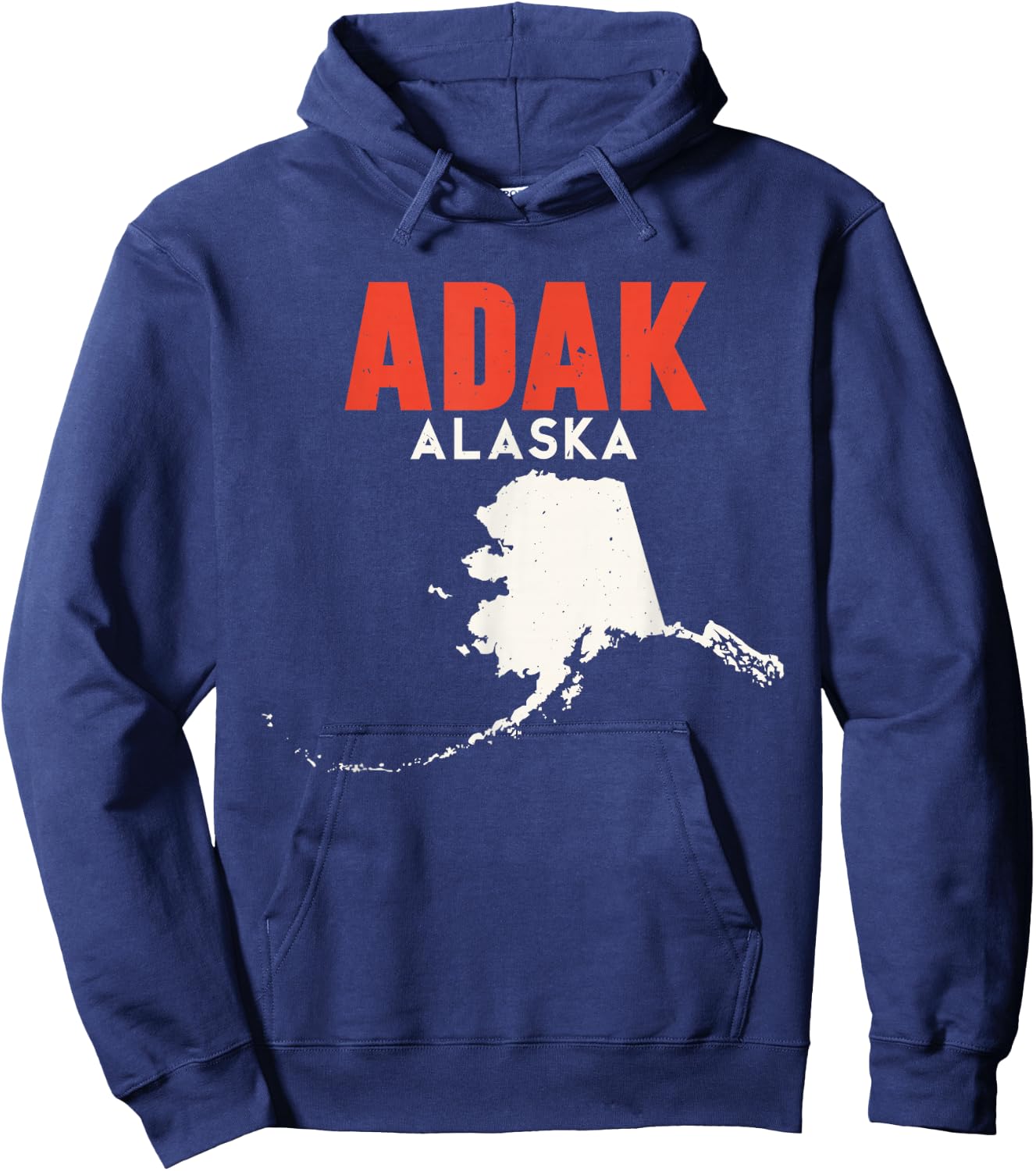 Adak Alaska USA State America Travel Alaskan Hoodie - Hoodie | Navy