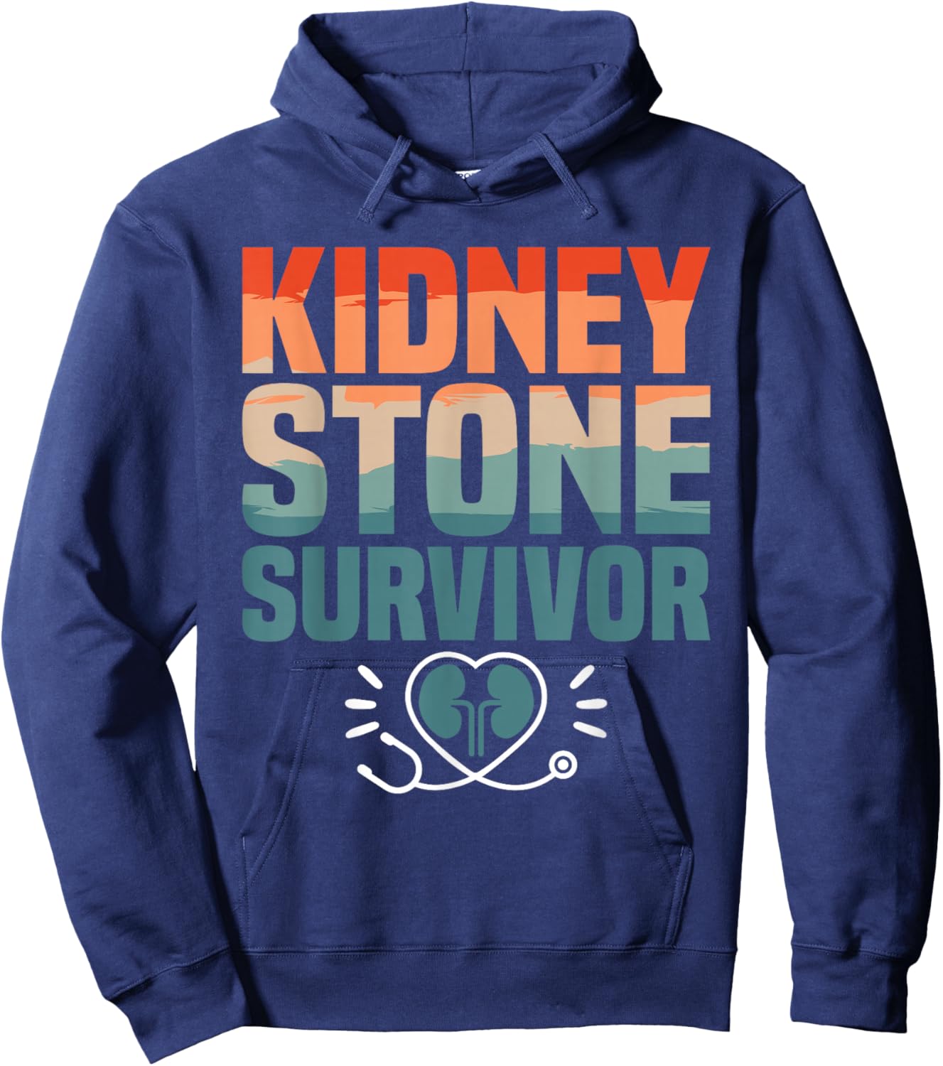 Kidney Stone Survivor Surgery Hoodie - Hoodie | Navy