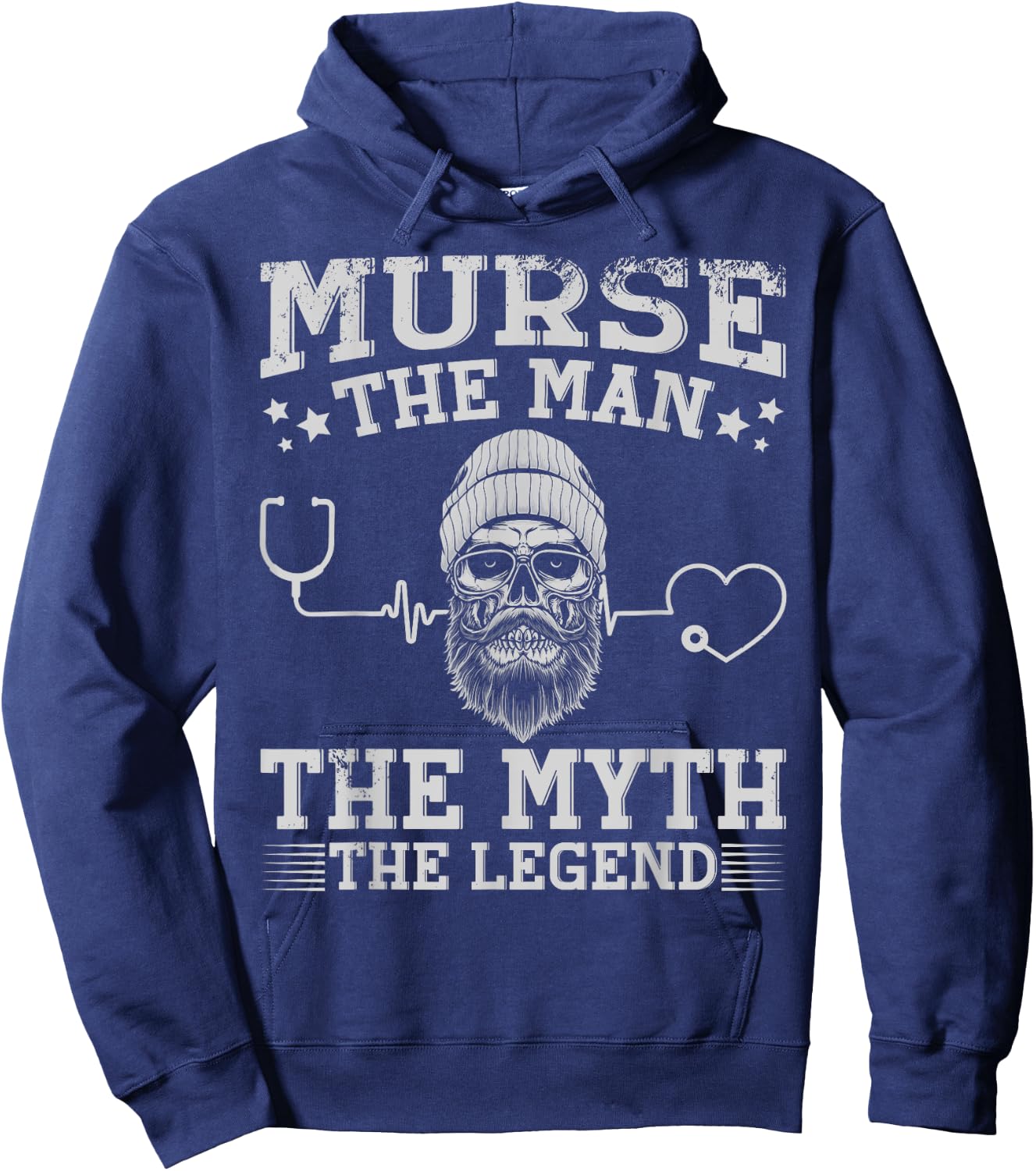 The Men The Myth The Legend Male Nurse Hoodie - Hoodie | Navy